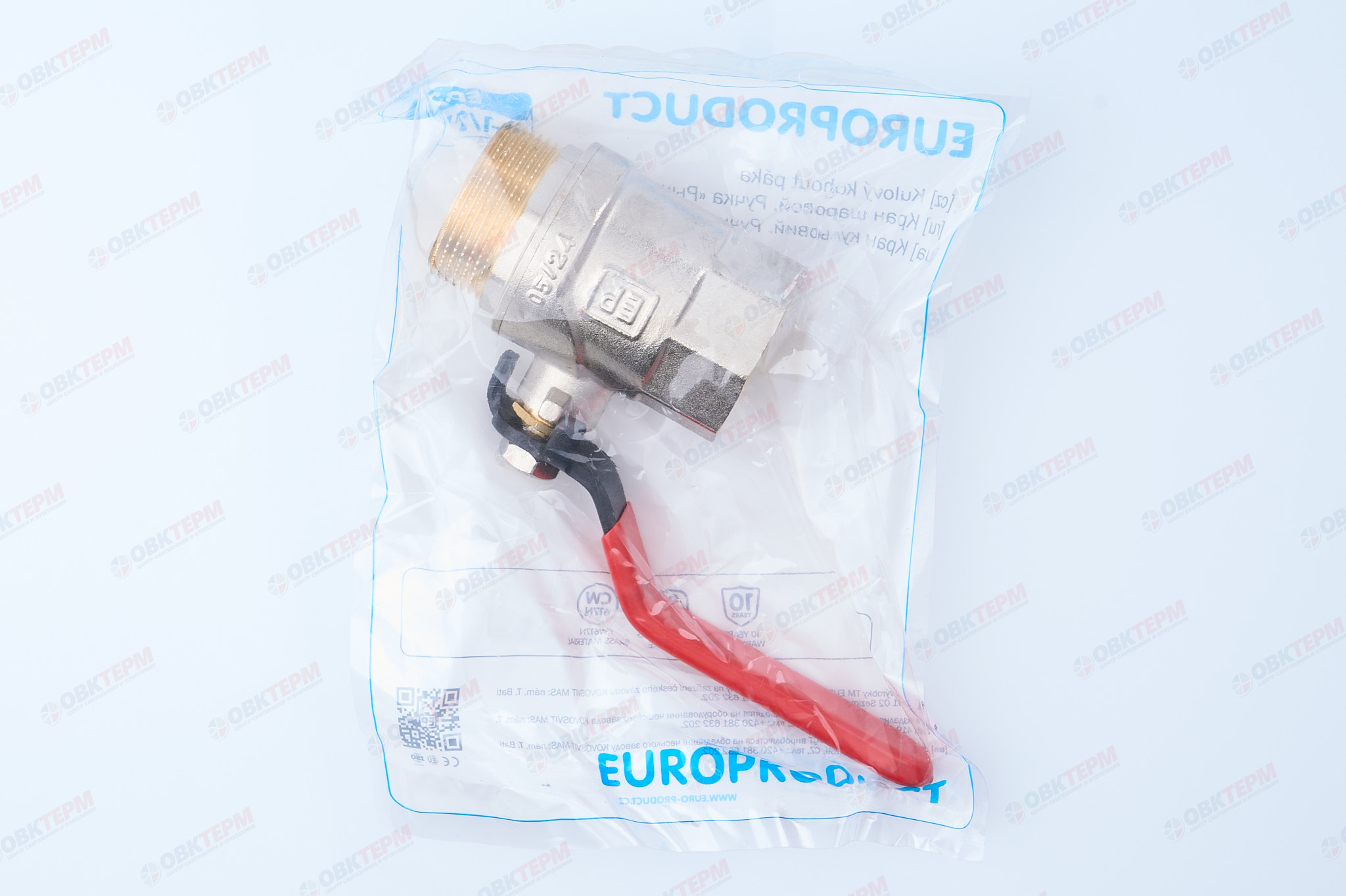 Кран шаровый     EUROPRODUCT   1 1/2"  ВН   ручка   (12 шт) - миниатюра №7
