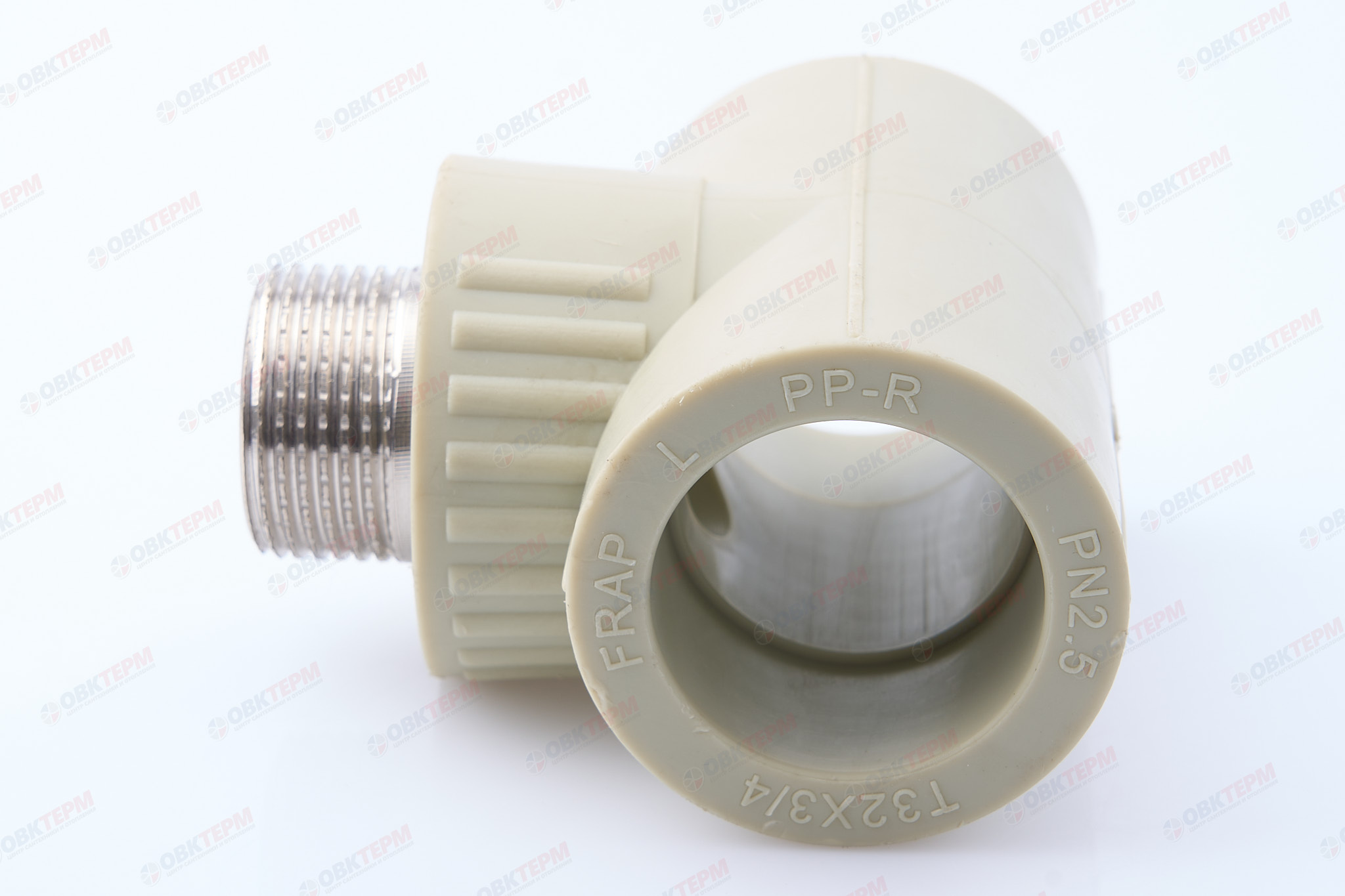 Тройник с МРН 32 * 3/4" * 32     (PP-R СЕРЫЙ  РОССИЯ)     (  /5) - Изображение №4