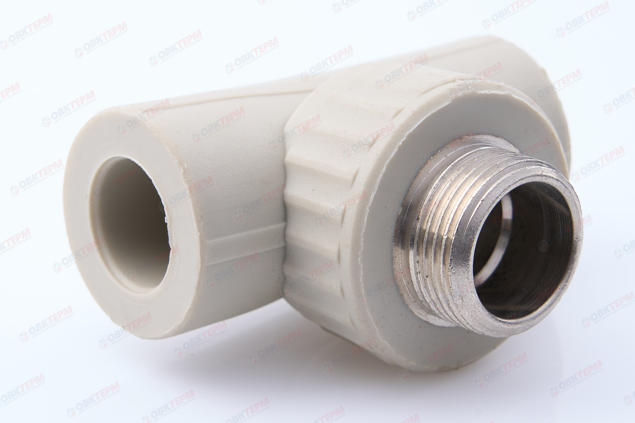 Тройник с МРН 20 * 3/4" * 20     (PP-R СЕРЫЙ  РОССИЯ)      (110/10) - Изображение №1