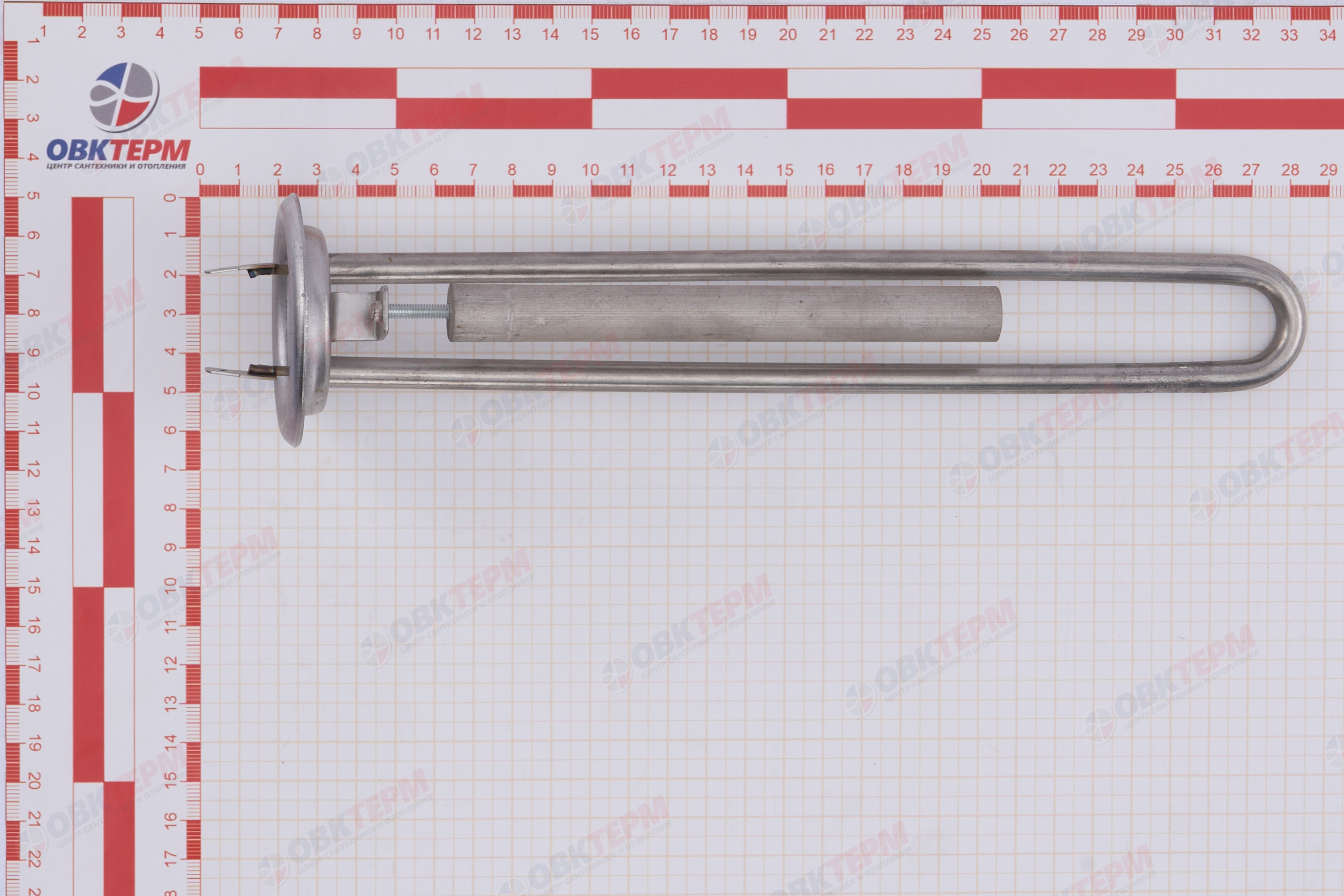 Нагревательный элемент RF 0,7 кВт (нерж) L245мм D64мм с анодом М4 Thermex - Изображение №5