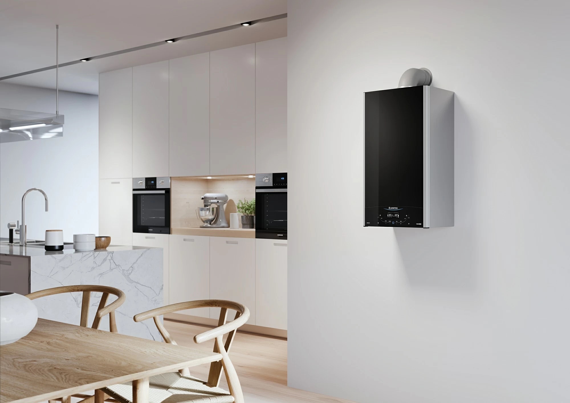 Котел газовый Ariston ALTEAS  XC 24 FF NG (24 кВт, 16,2 л/мин, 2-х конт, медный, турбо, без трубы) - Изображение №5