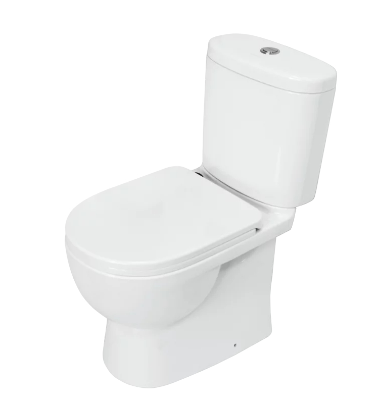 Унитаз-компакт SANITA LUX Art Comfort, универ. выпуск, 2 реж., дюропласт, SC (370 х 635 х 770) - Изображение №1