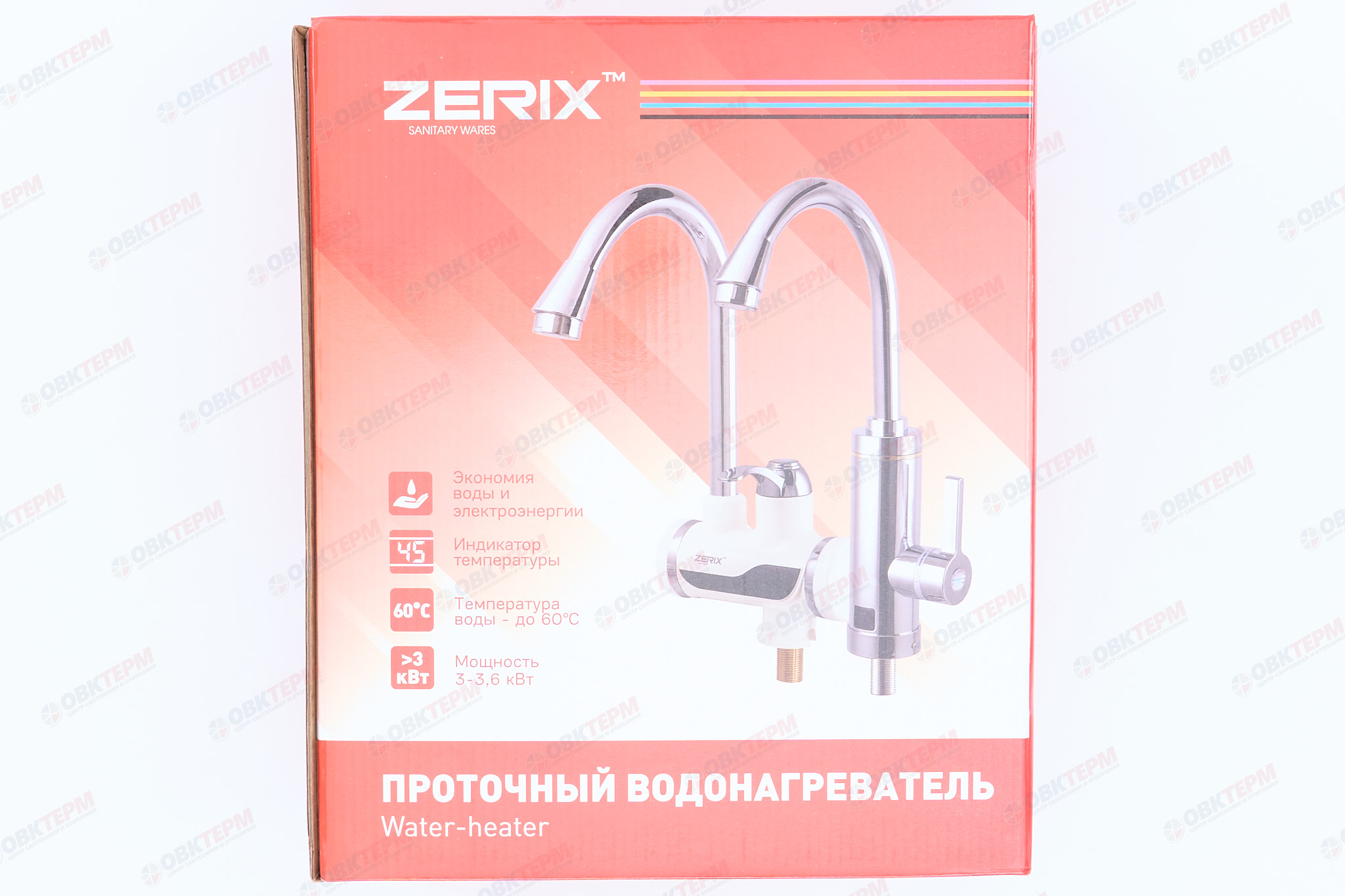 Водонагреватель на стену ZERIX ELW-02-EFW /инд. темп. /рефлектор /3 kW - Изображение №5