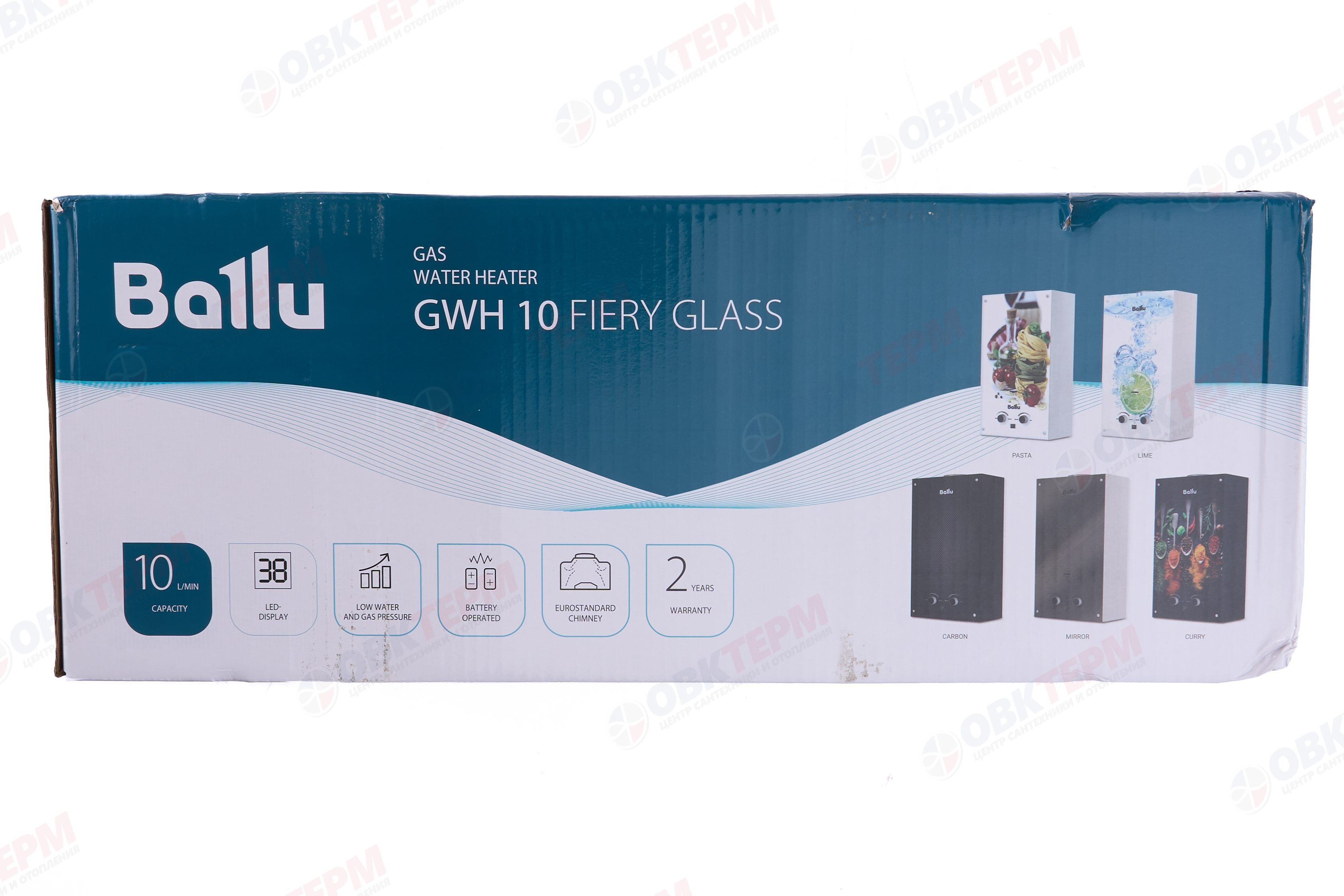Колонка газовая Ballu GWH   10 Fiery Glass Carbon (черная)  (10л/20кВт) - миниатюра №20