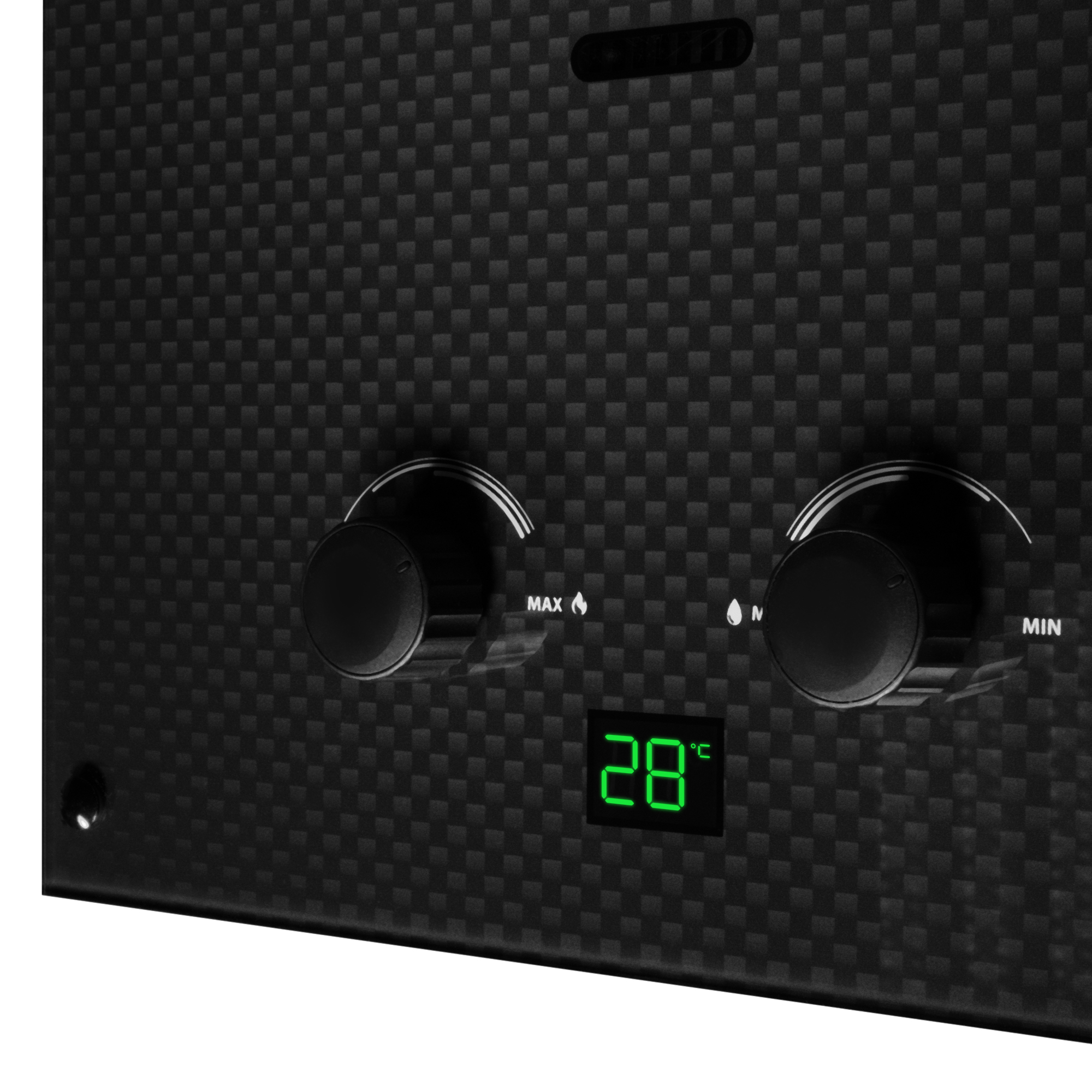 Колонка газовая Ballu GWH   10 Fiery Glass Carbon (черная)  (10л/20кВт) - миниатюра №10