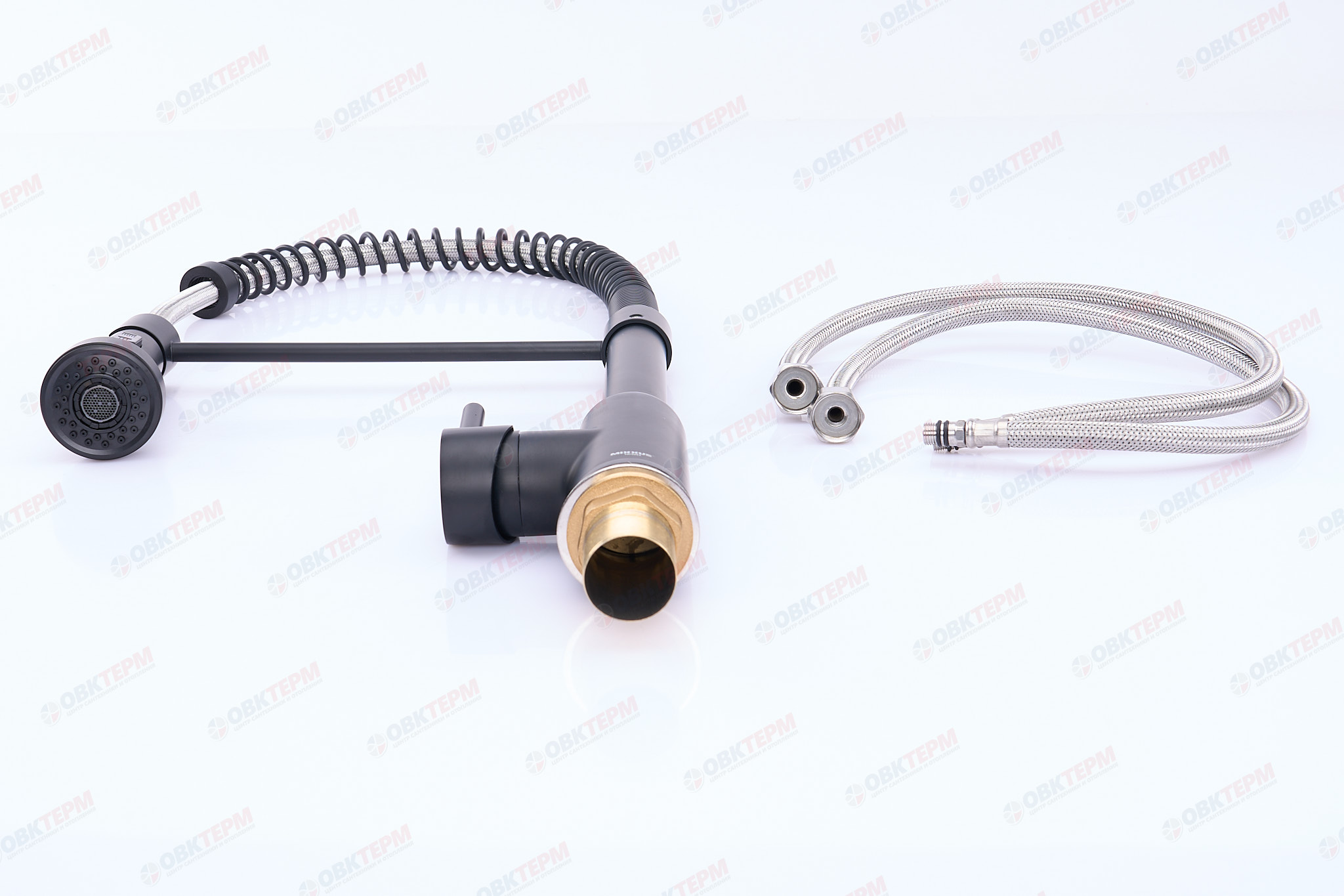 Смеситель д/кухни MIXXUS PREMIUM SPRING 017 BLACK Ø35 (8 шт/ящ) - миниатюра №3