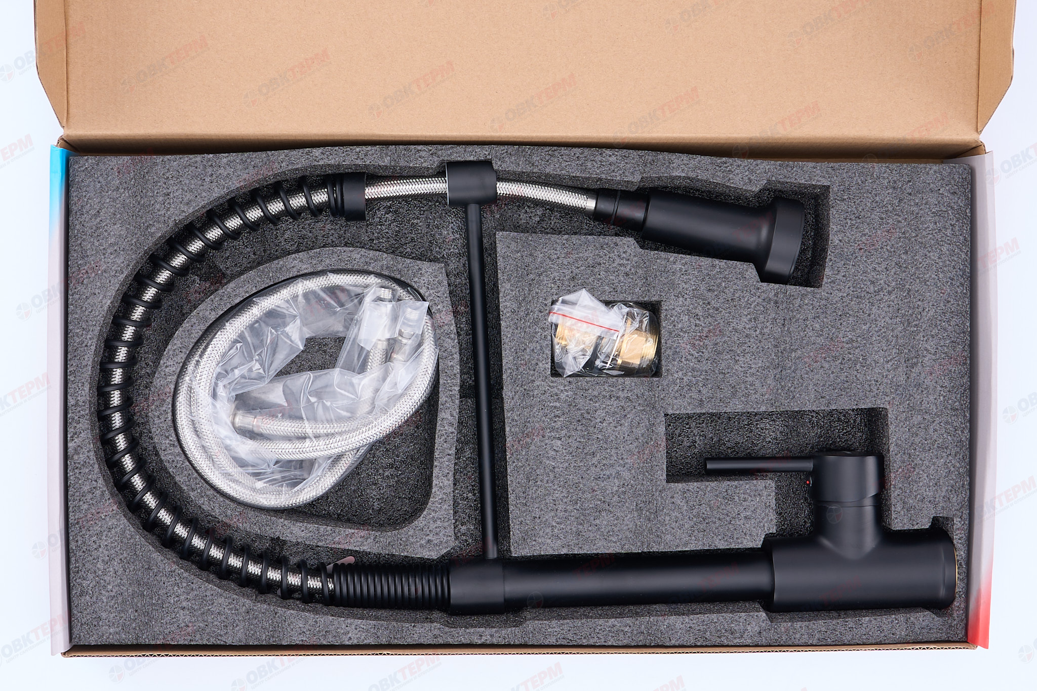 Смеситель д/кухни MIXXUS PREMIUM SPRING 017 BLACK Ø35 (8 шт/ящ) - миниатюра №5