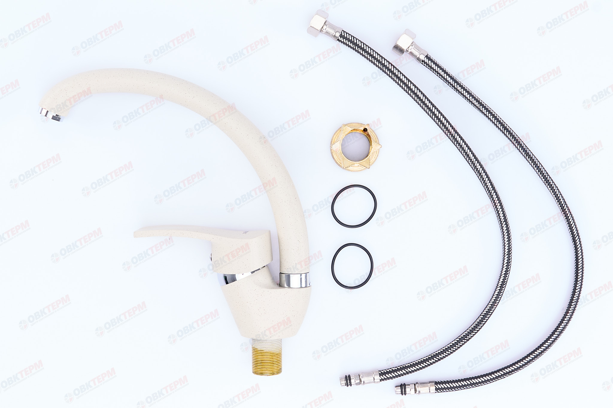 Смеситель д/кухни ZERIX YUB 279 BEIGE (10 шт/ящ) - миниатюра №2