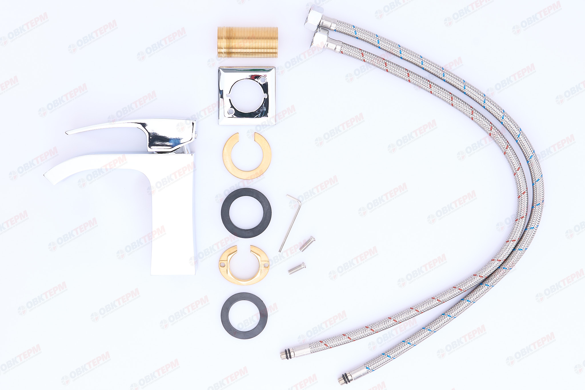 Смеситель д/умывальника KOER KB-12007-01 (Цвет хром) (8шт/ящ) - Изображение №5