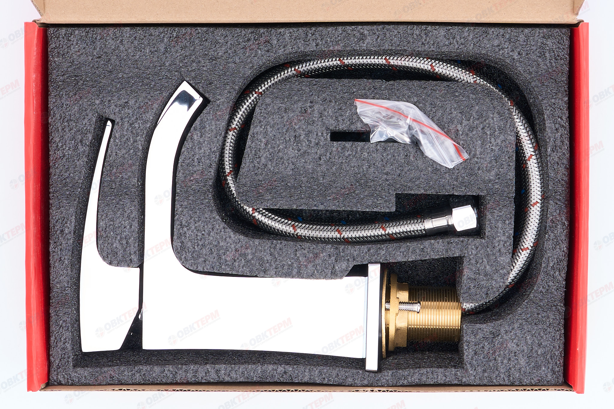 Смеситель д/умывальника KOER KB-12007-01 (Цвет хром) (8шт/ящ) - миниатюра №6