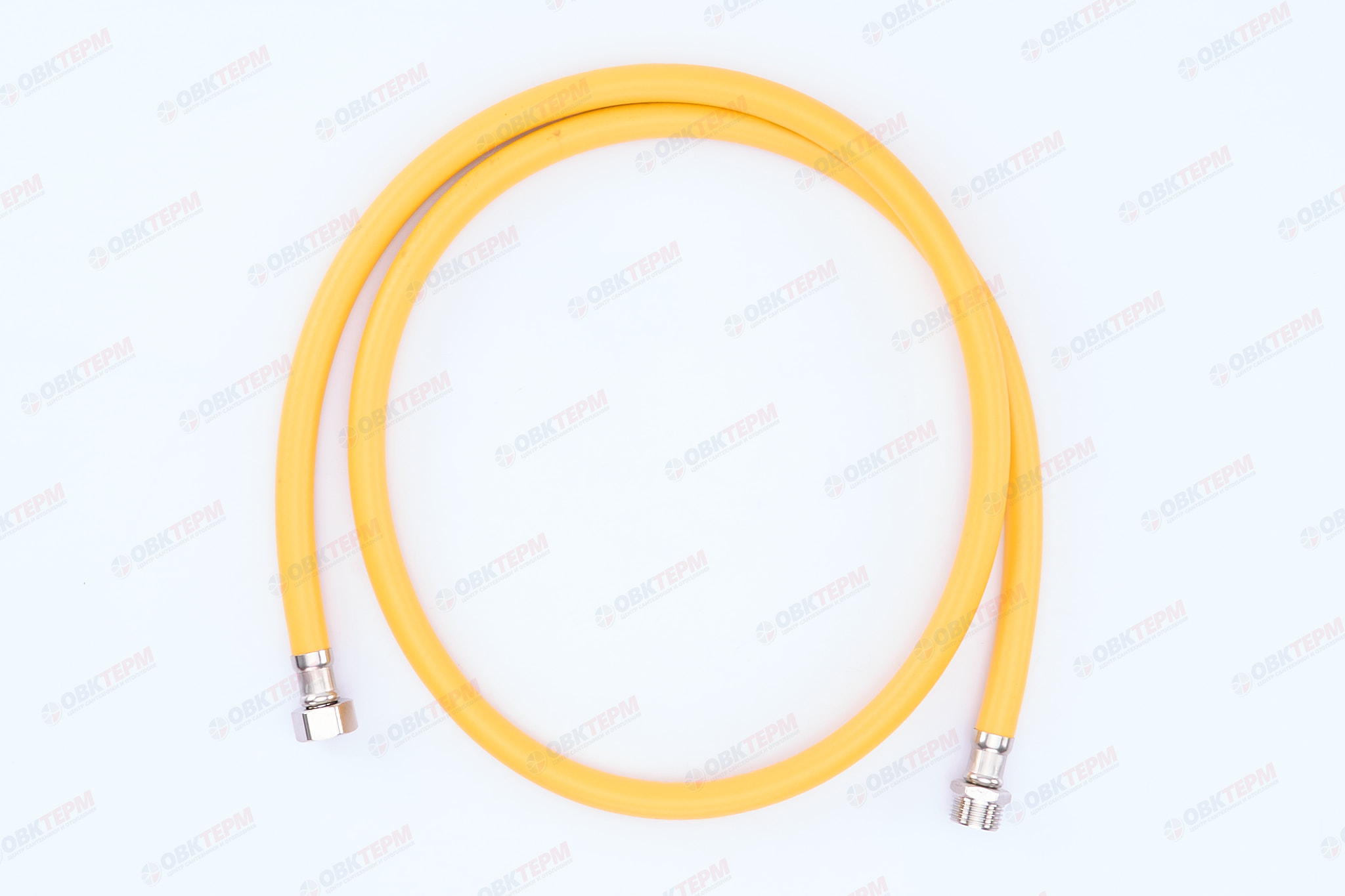 Шланг ЖЕЛТЫЙ газовый   1/2 ГШ  150 см              "OVERCON"      (50) - миниатюра №2