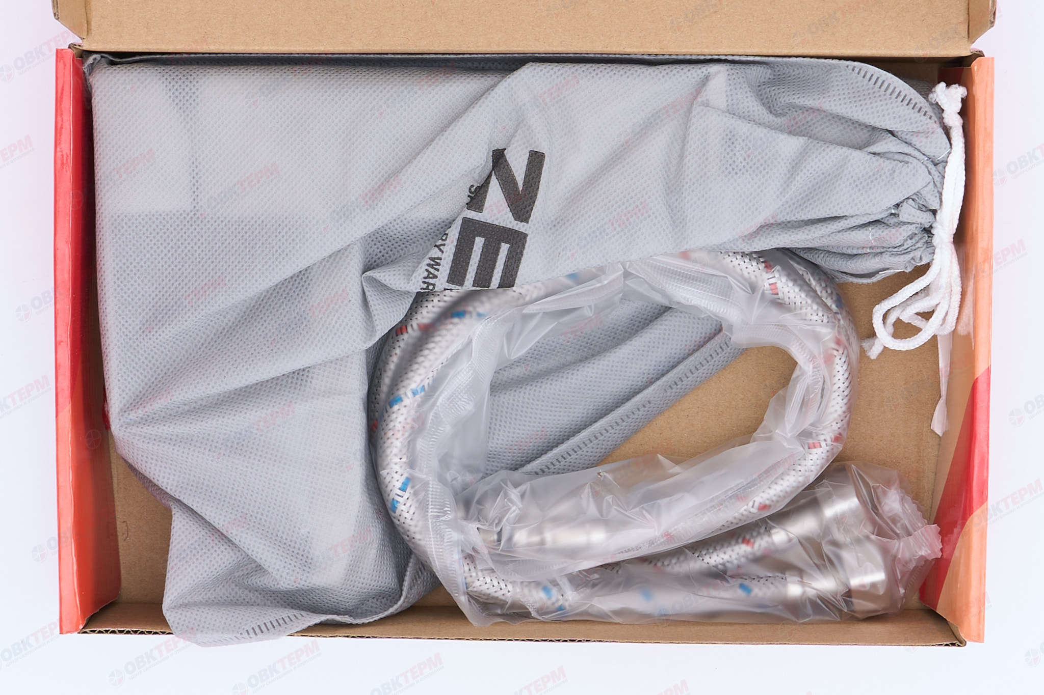 Смеситель д/умывальника нерж/сталь ZERIX - KUB-001   (катридж 35мм, на ГАЙКЕ)  10 шт/ящ - миниатюра №6