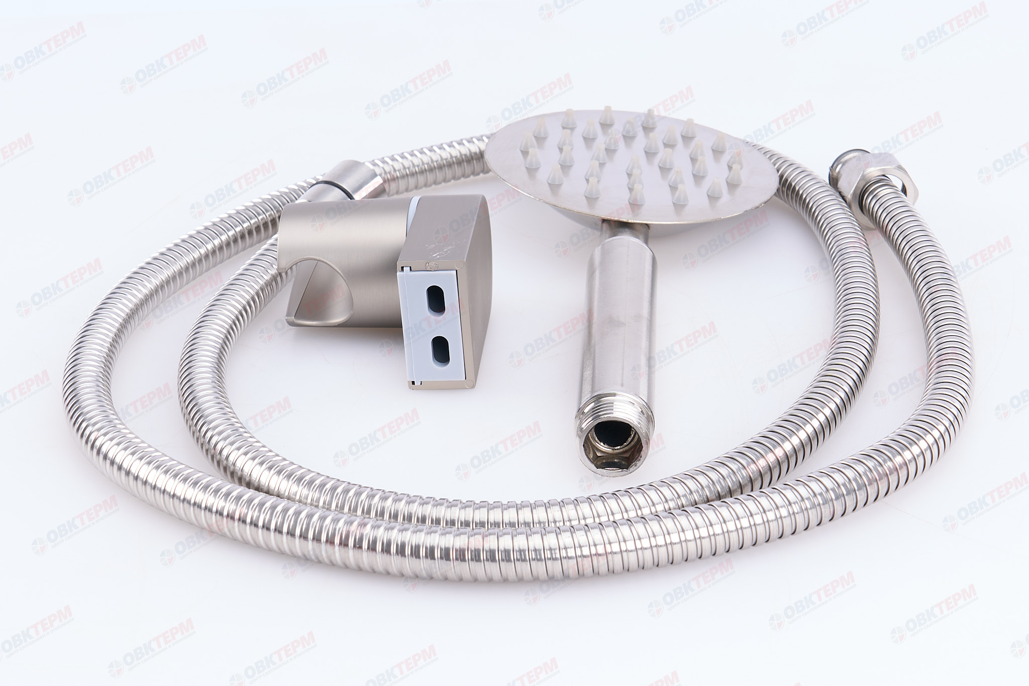 Душевой набор MIXXUS SHOWER SET-01 (шланг, лейка, кронштейн) из нерж.стали (60 шт/ящ) - Изображение №3