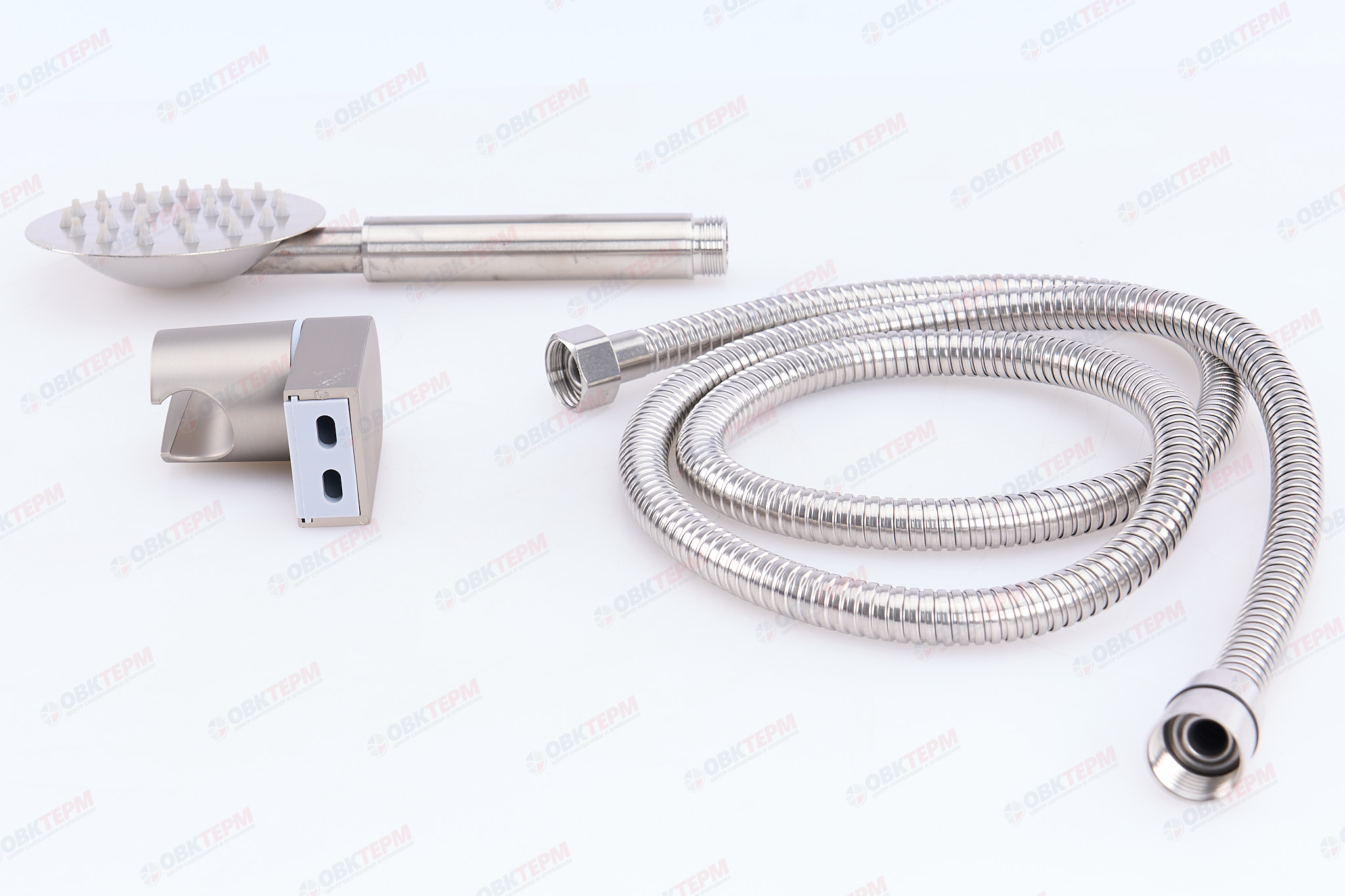 Душевой набор MIXXUS SHOWER SET-01 (шланг, лейка, кронштейн) из нерж.стали (60 шт/ящ) - Изображение №4