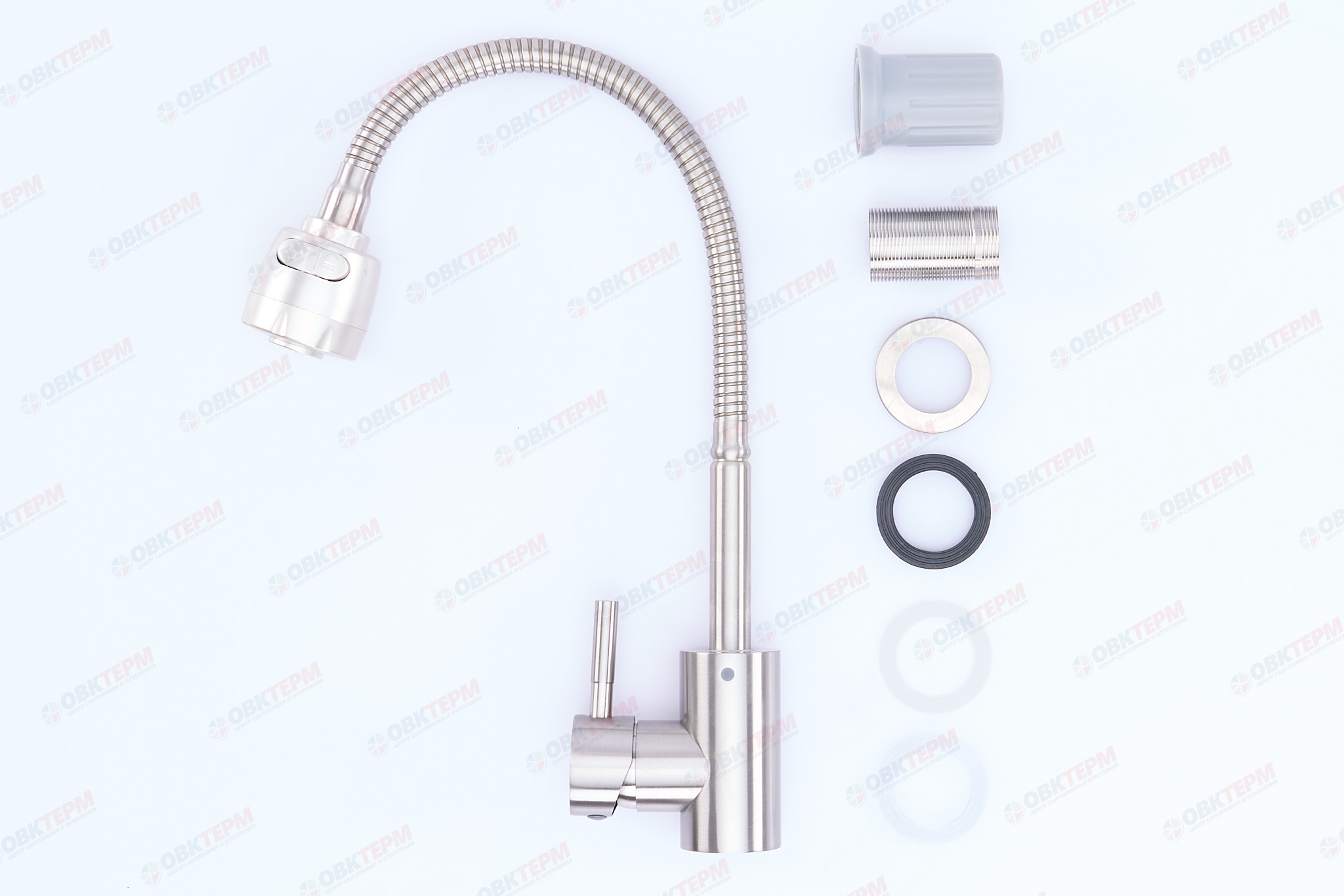 Смеситель д/кухни нерж/сталь REFLECTOR ARMATA SUS-011(N) (без подводки) (16 шт/ящ) - Изображение №2