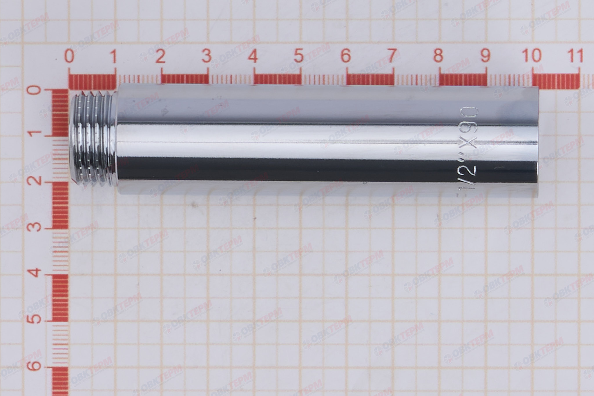 Удлинитель       1/2" ,90 мм,  хром    NOLF Classic   (144шт/ящ) - миниатюра №6