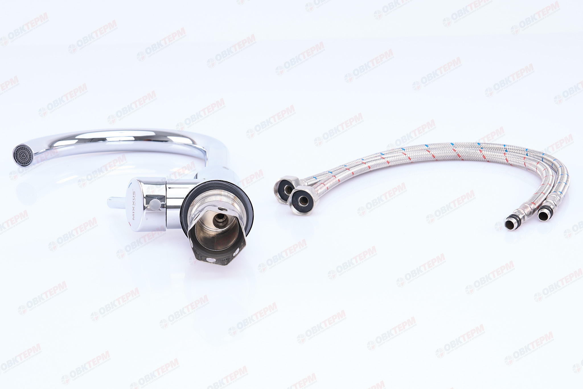 Смеситель д/кухни нерж/сталь MIXXUS SUS 011 CHROME Ø40 (10 шт/ящ) - миниатюра №5