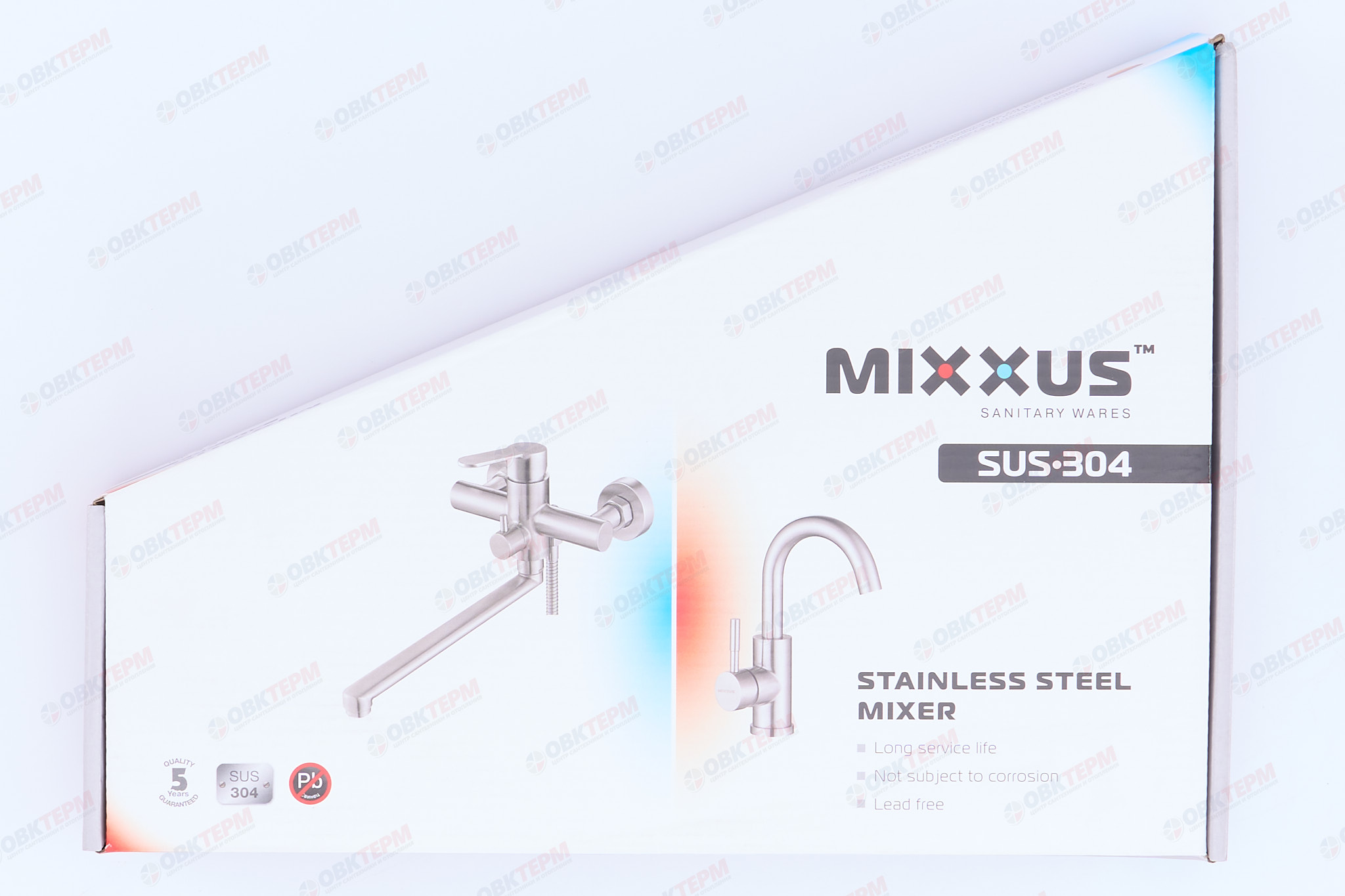 Смеситель д/кухни нерж/сталь MIXXUS SUS 011 CHROME Ø40 (10 шт/ящ) - миниатюра №7