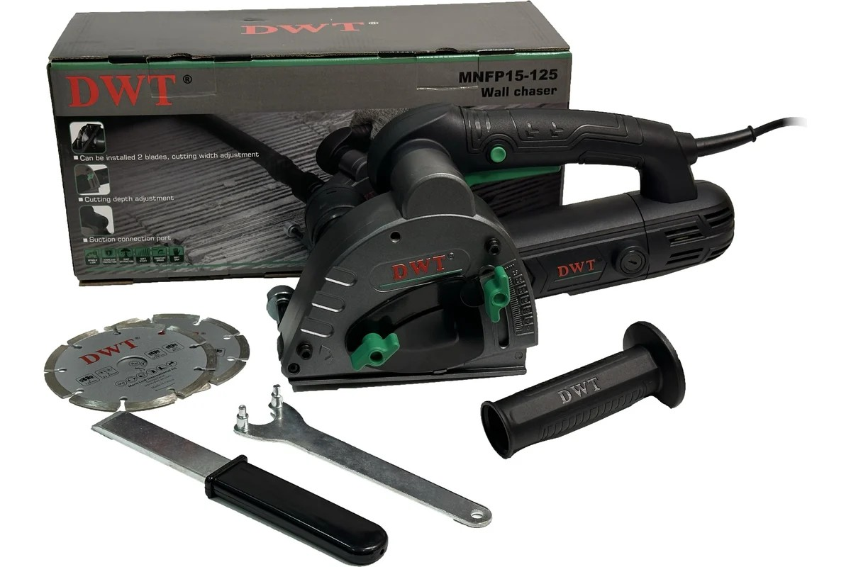 Штроборез DWT (125мм, 1500Вт, глубина штробы 29мм, ширина штробы 8-30мм, плав.пуск) - миниатюра №11