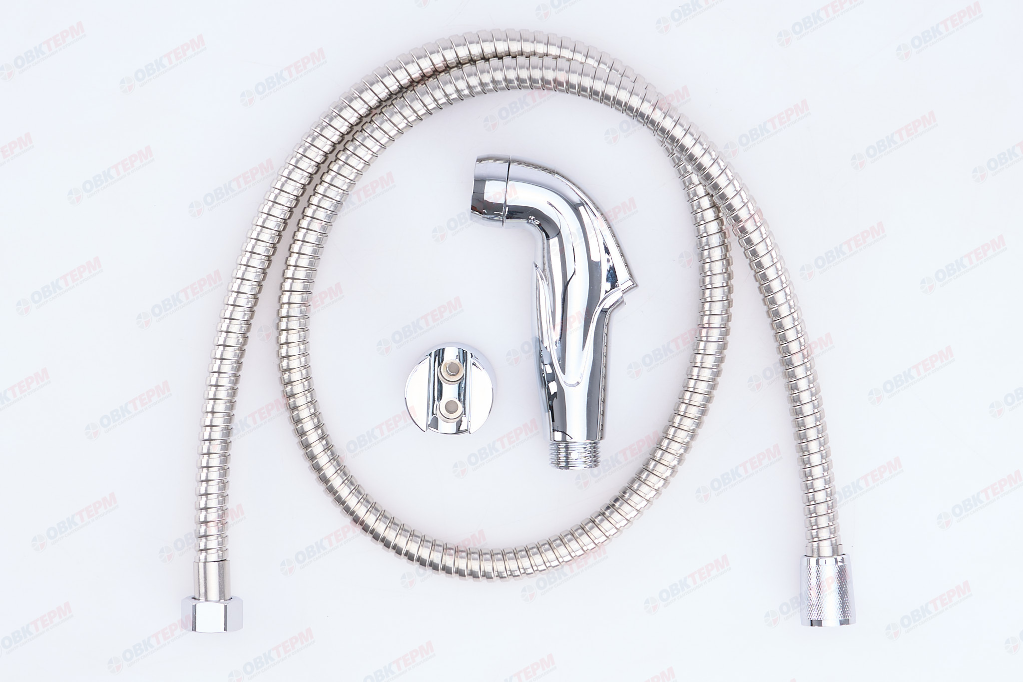 Набор д/гигиен.душа ZERIX BIDET SET-008 (шланг, лейка, кронштейн) (40 шт/ящ) - Изображение №1