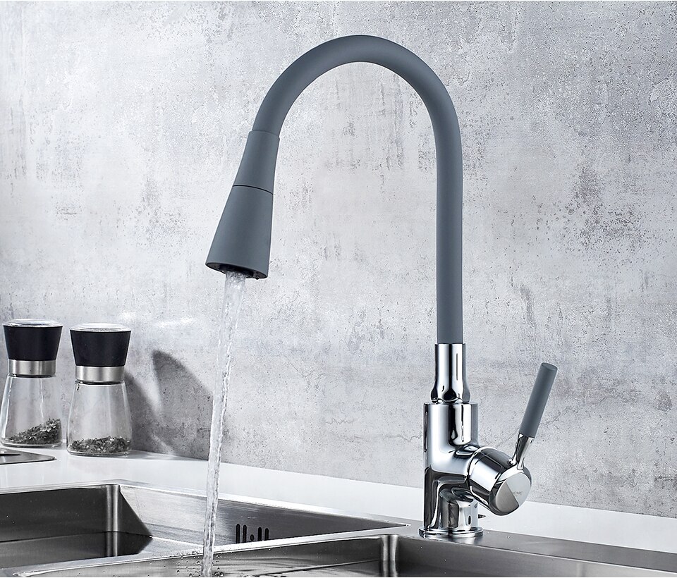 Смеситель д/кухни REFLECTOR ZERIX ATRIUM-011 LR4199-9 (серый+хром) (10 шт/ящ) - миниатюра №2