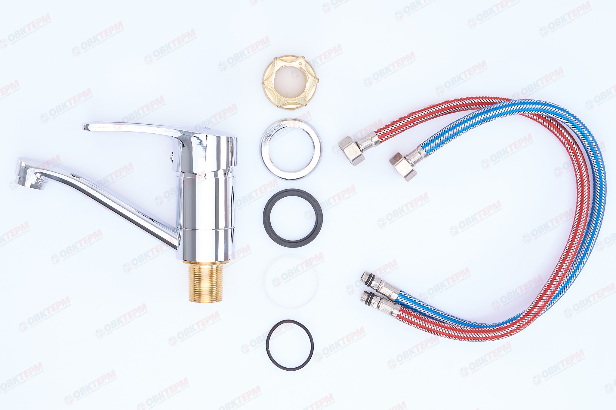 Смеситель д/умывальника CHAMPION PED 555-181-15cm (NUT) (гайка)  (10 шт/ящ) - Изображение №3