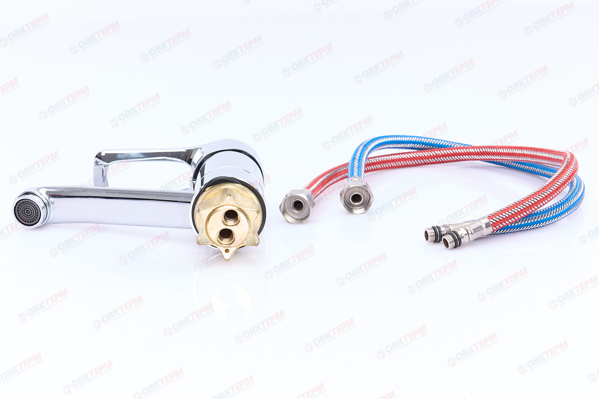 Смеситель д/умывальника CHAMPION PED 555-181-15cm (NUT) (гайка)  (10 шт/ящ) - Изображение №4