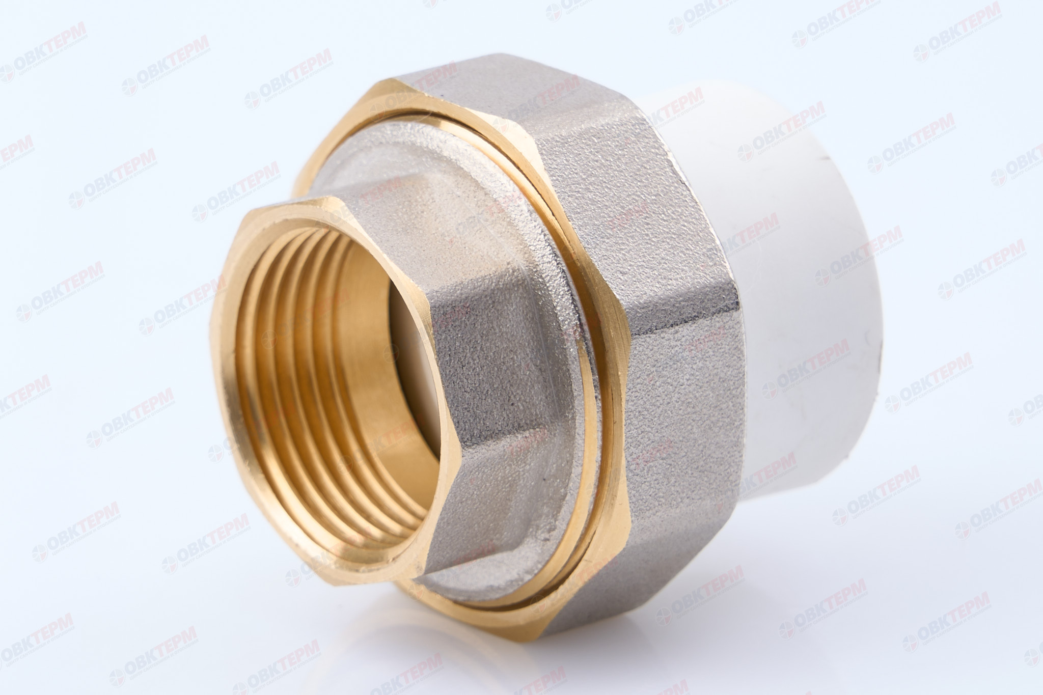 Разборное соединение  25 * 3/4" в    (белый)  (120 шт/ящ)  KOER - Изображение №1