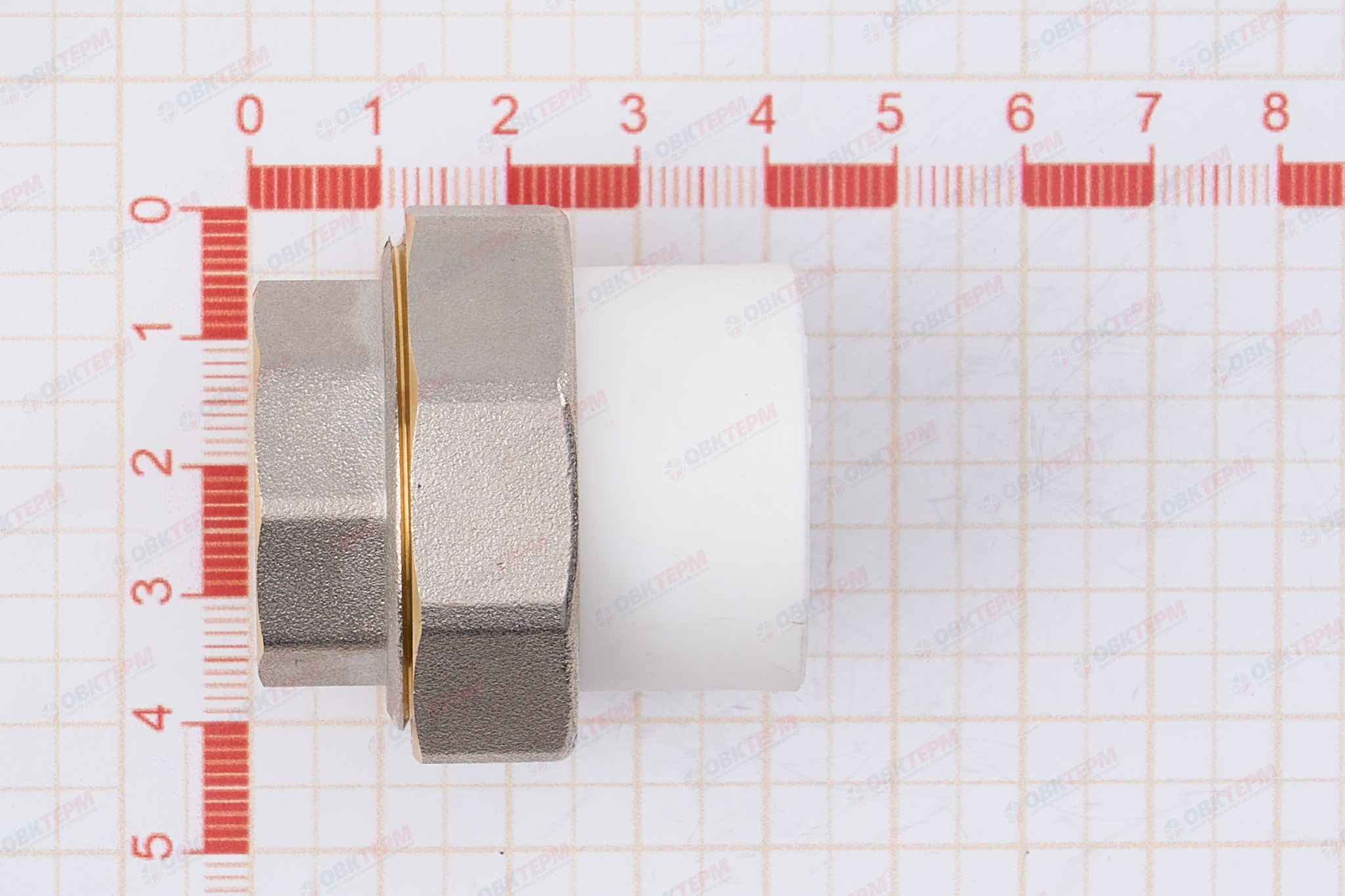 Разборное соединение  25 * 3/4" в    (белый)  (120 шт/ящ)  KOER - миниатюра №6