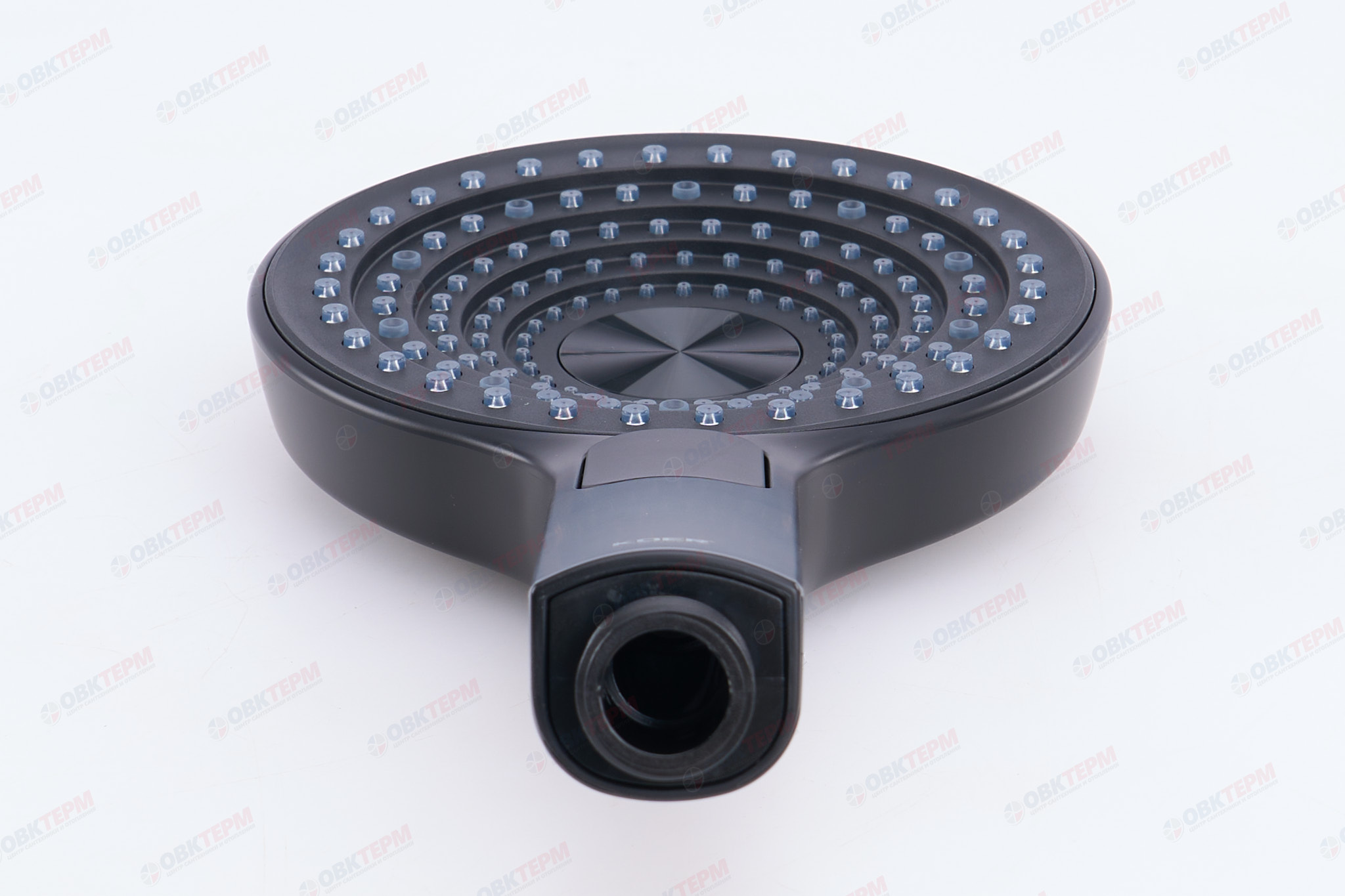 Лейка д/душа ручная KOER KP-0403-05 (3 режима, цвет ЧЕРНЫЙ) 130мм (30 шт/ящ) - Изображение №3