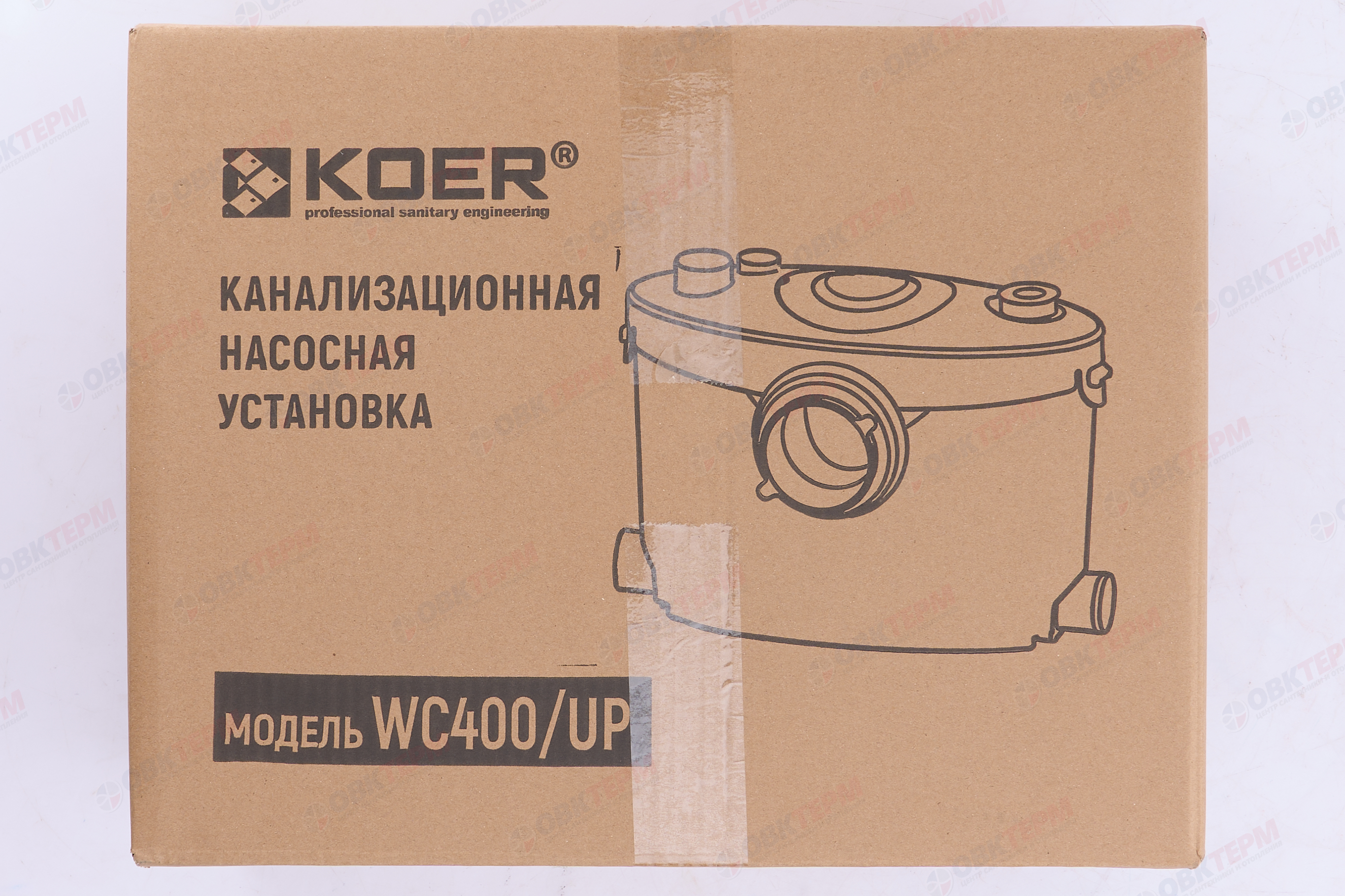 Установка канализационная WC 400/UP  KOER (Унитаз + 3 входа, 0,4 кВт/140 л.мин/8 м) - миниатюра №9