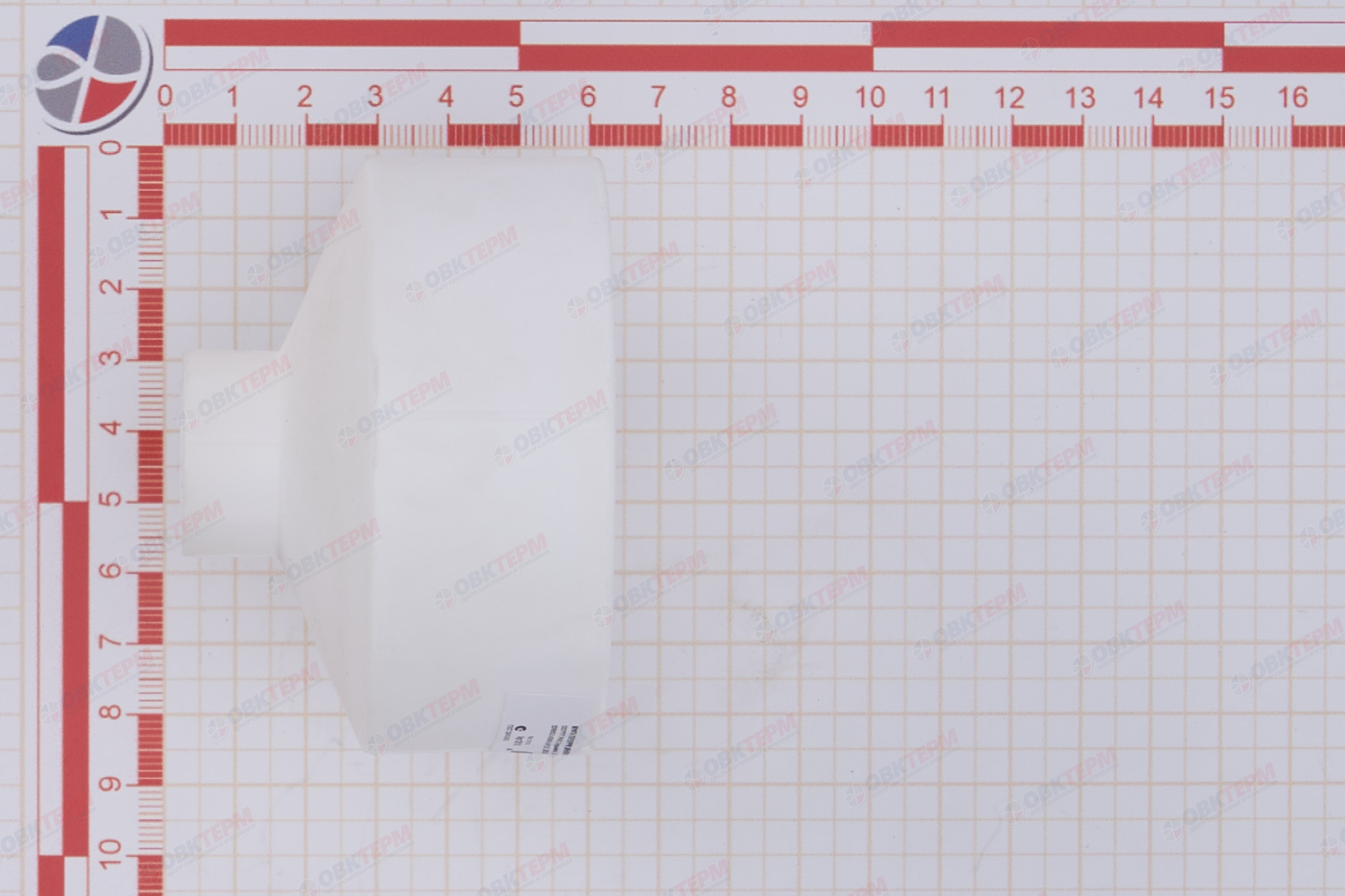 Муфта переход.  ВВ  63*20   БЕЛАЯ PP-R   (RTP)    (80/10) - миниатюра №6