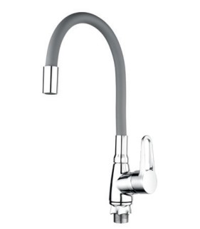 Смеситель д/кухни REFLECTOR MIXXUS ELBA 014 (NUT) GREY Ø35 ГАЙКА /без подводки (12 шт/ящ) - Изображение №1