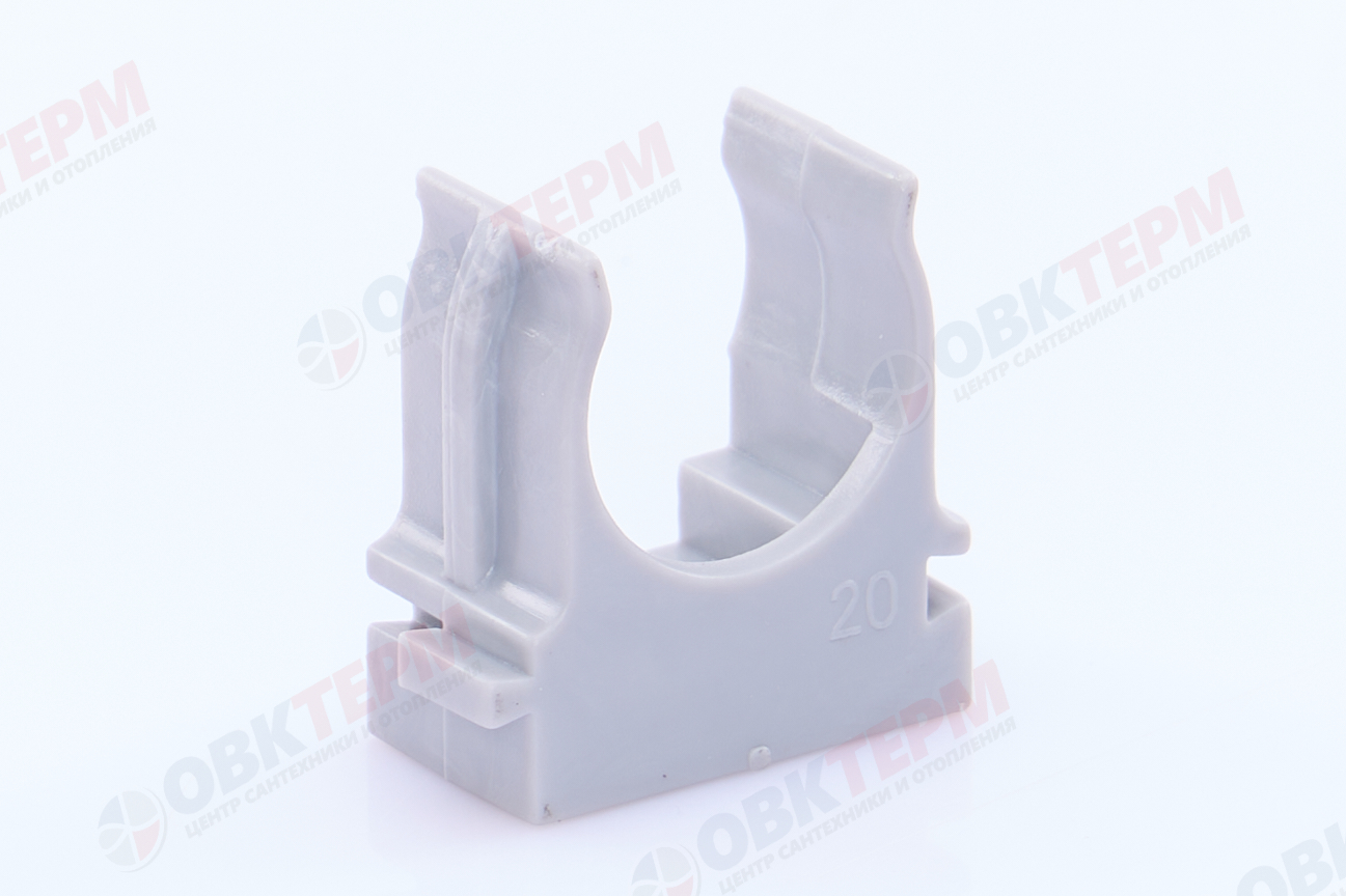 Крепеж-клипса для монтажного пистолета D20 серая AGIS Profile 100шт - Изображение №2