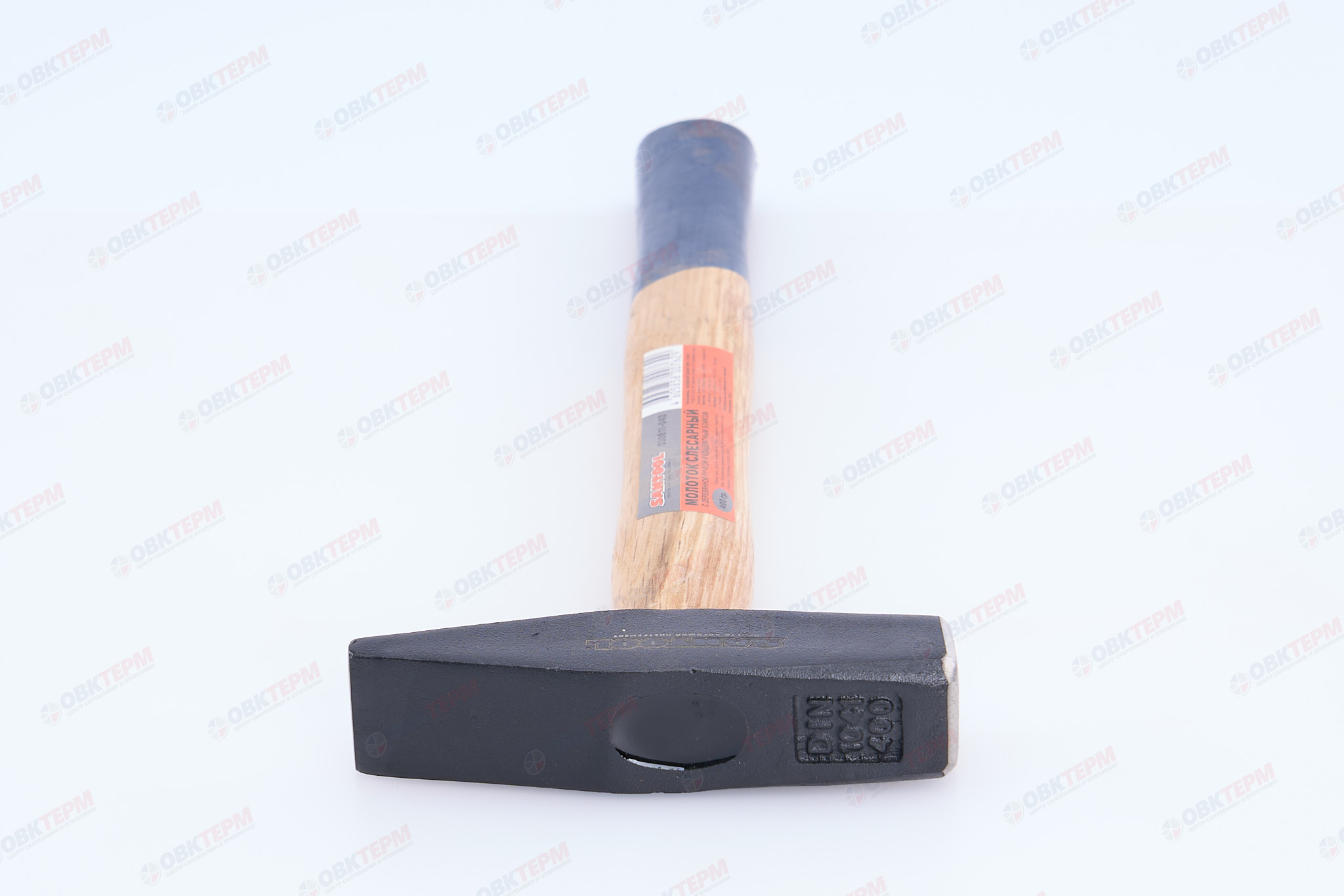 Молоток немецкого типа, деревянная ручка, кованый боек 400 гр SANTOOL - Изображение №3