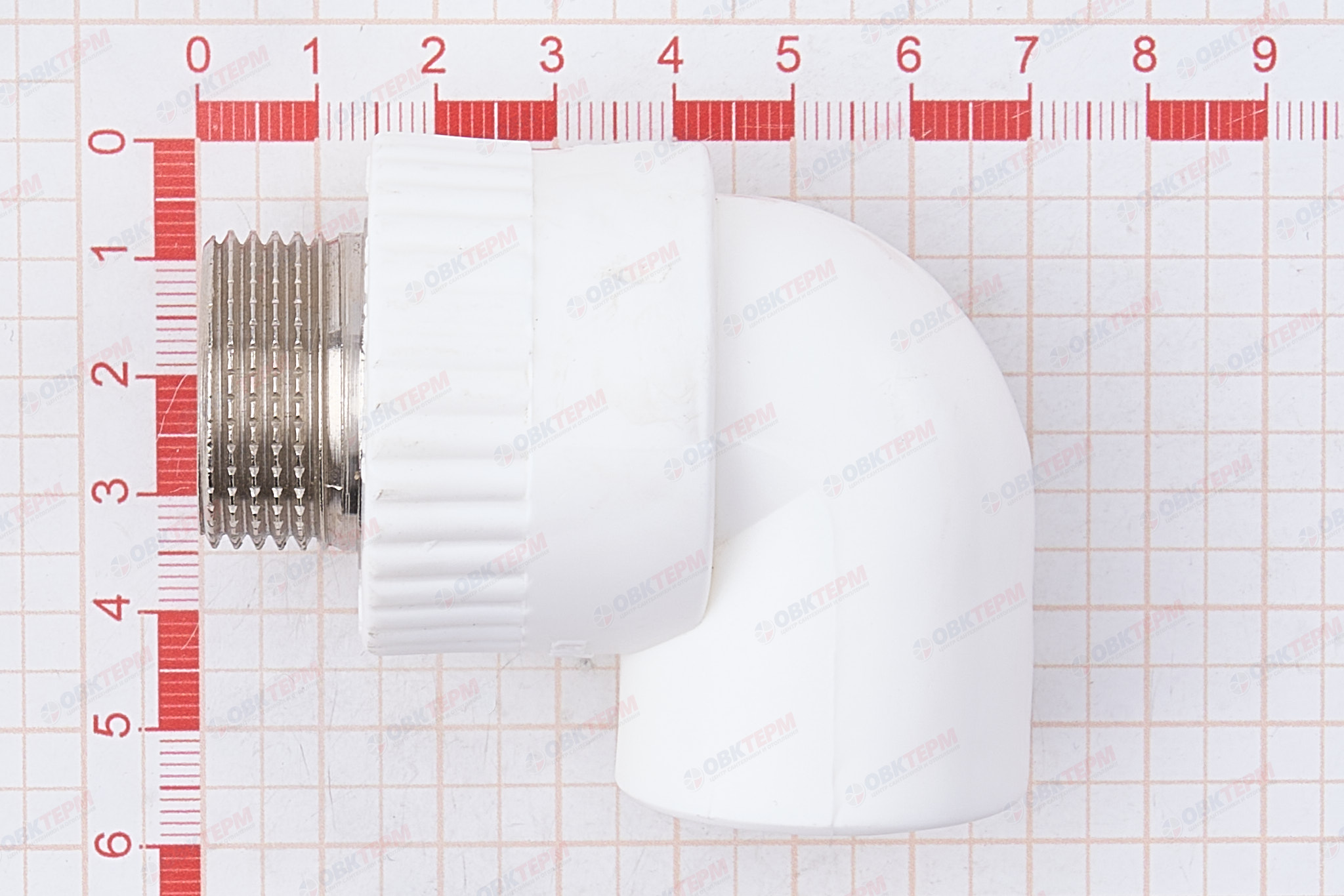 Угол с МРН  25 * 3/4"   БЕЛЫЙ   (PRO AQUA)      (100/10) - Изображение №5