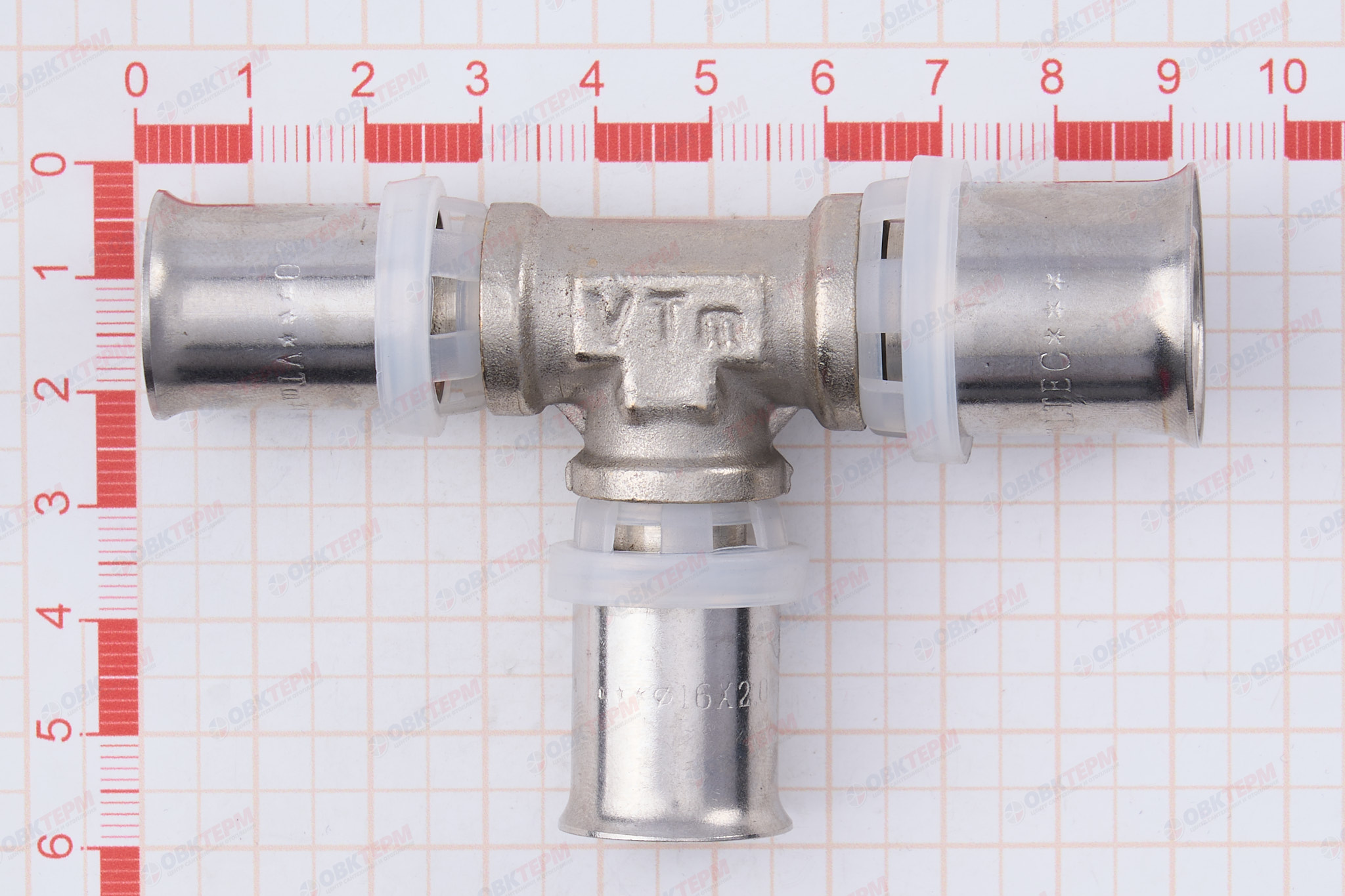Тройник  пресс  Valtec 20*16*16     (5уп/55ящ) - миниатюра №6