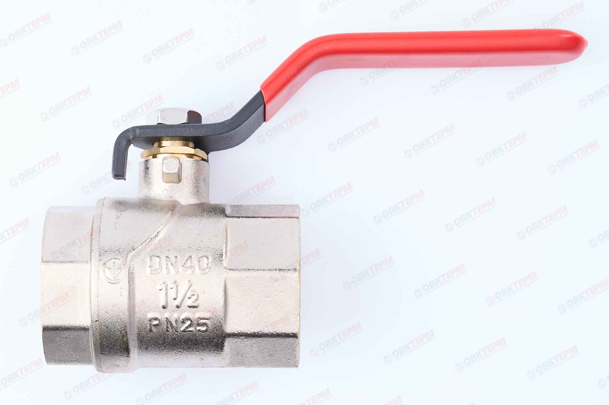 Кран шаровый     EUROPRODUCT   1 1/2"  ВВ   ручка   (12 шт) - Изображение №1