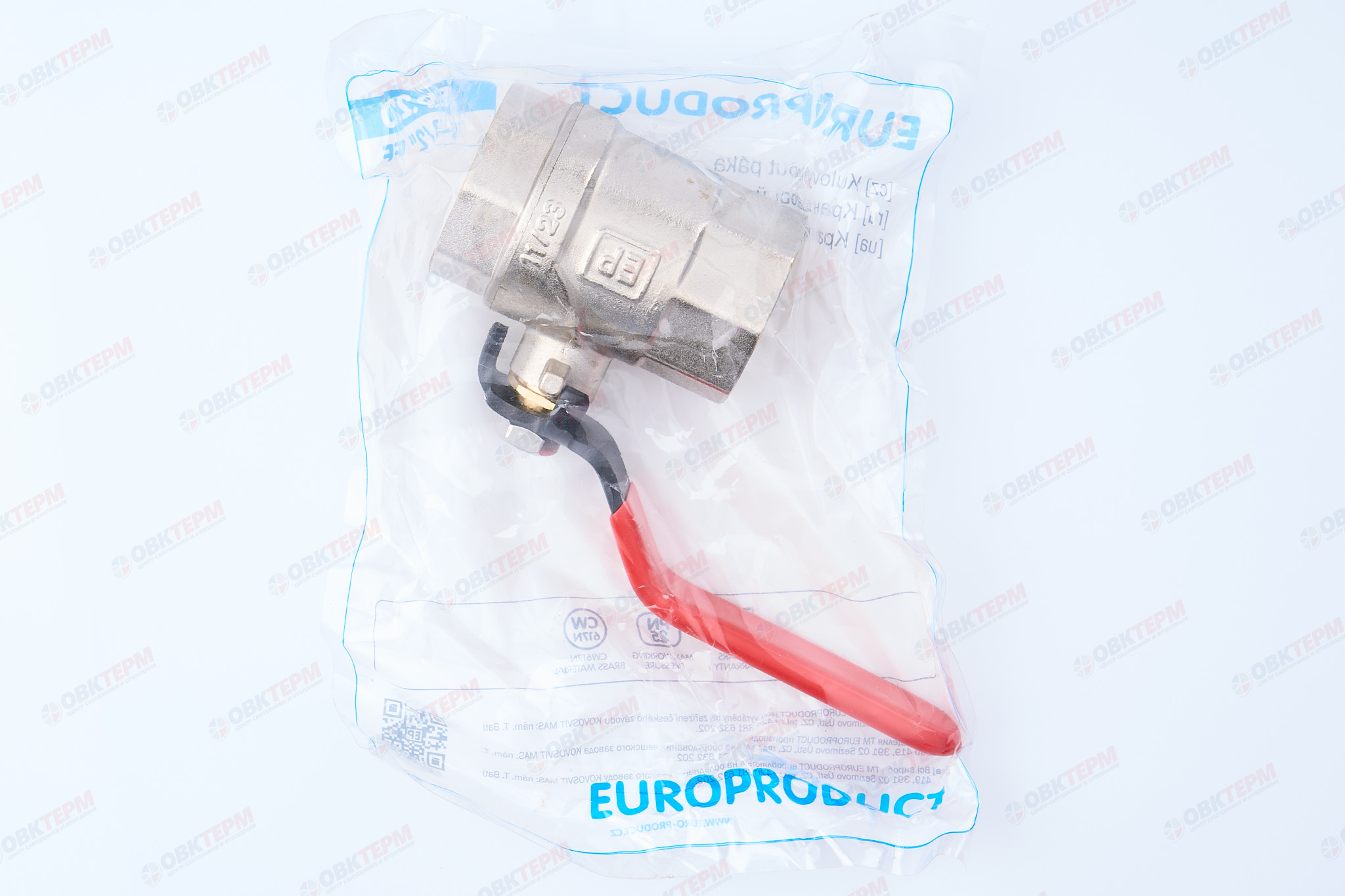 Кран шаровый     EUROPRODUCT   1 1/2"  ВВ   ручка   (12 шт) - миниатюра №7