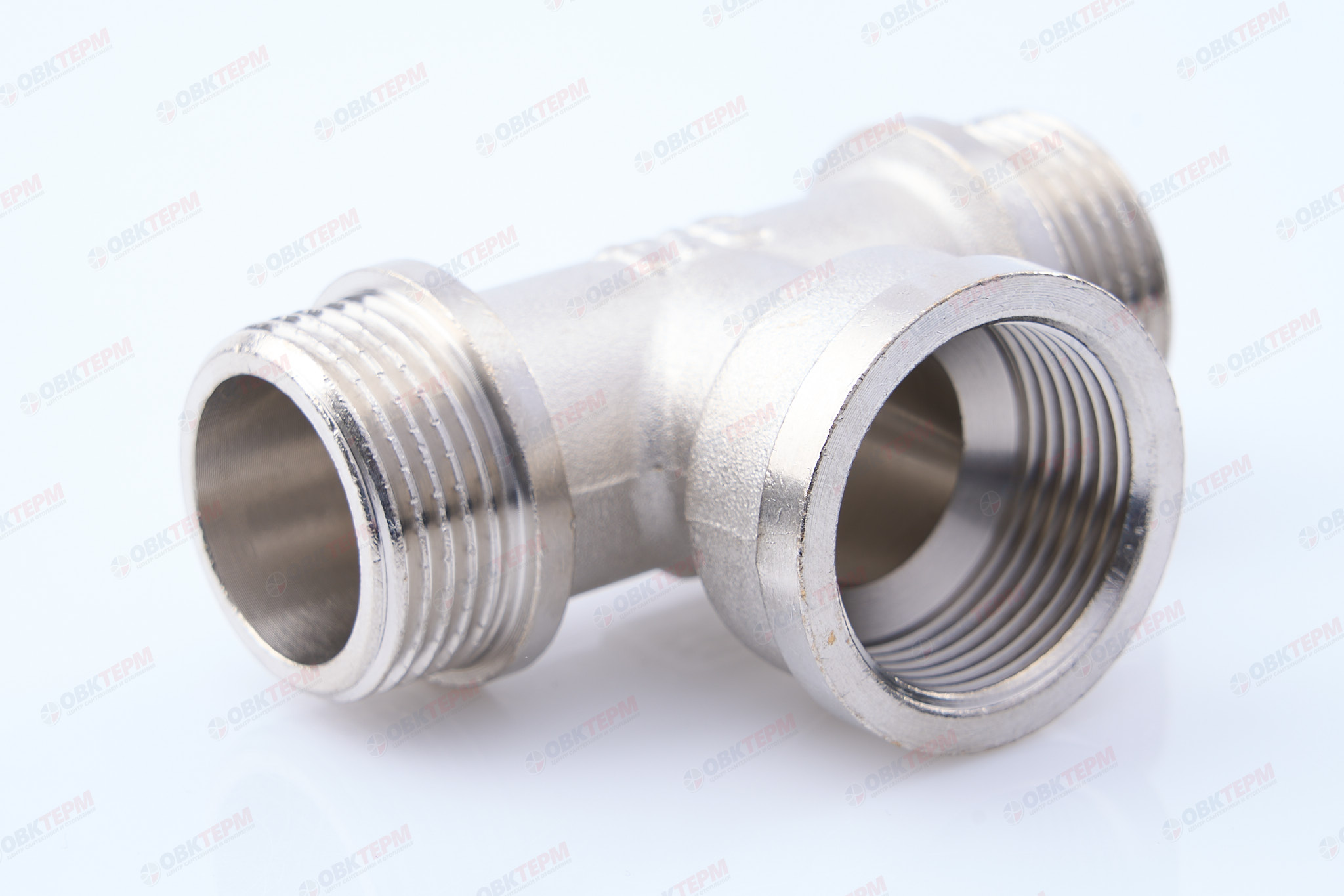 Тройник    3/4" нвн  Никель ZEISSLER                   (40/5) - изображение №1