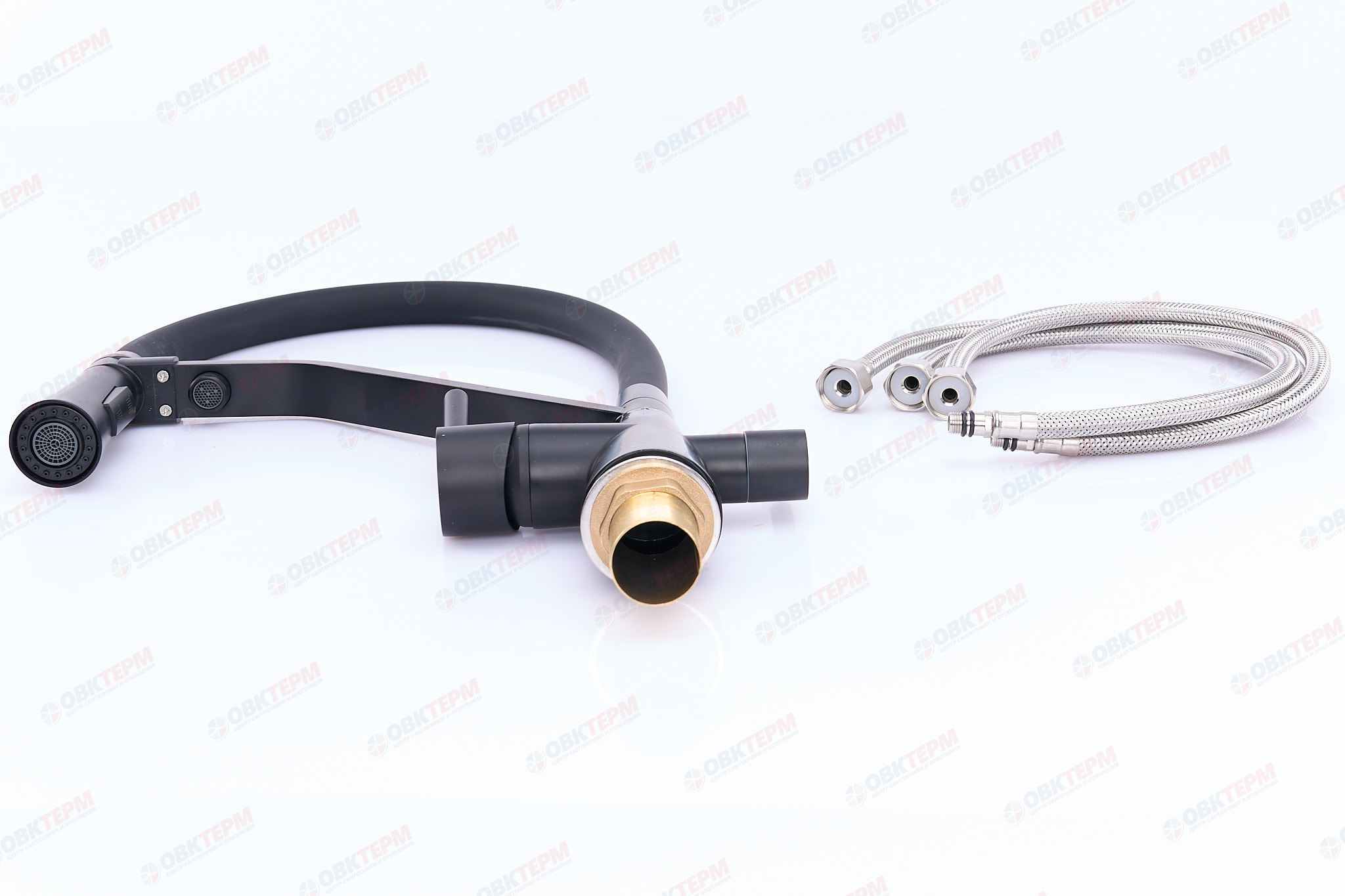 Смеситель д/кухни под ФИЛЬТР MIXXUS PREMIUM MAGNET 021 BLACK REFL.BLACK Ø35 (8 шт/ящ) - Изображение №4