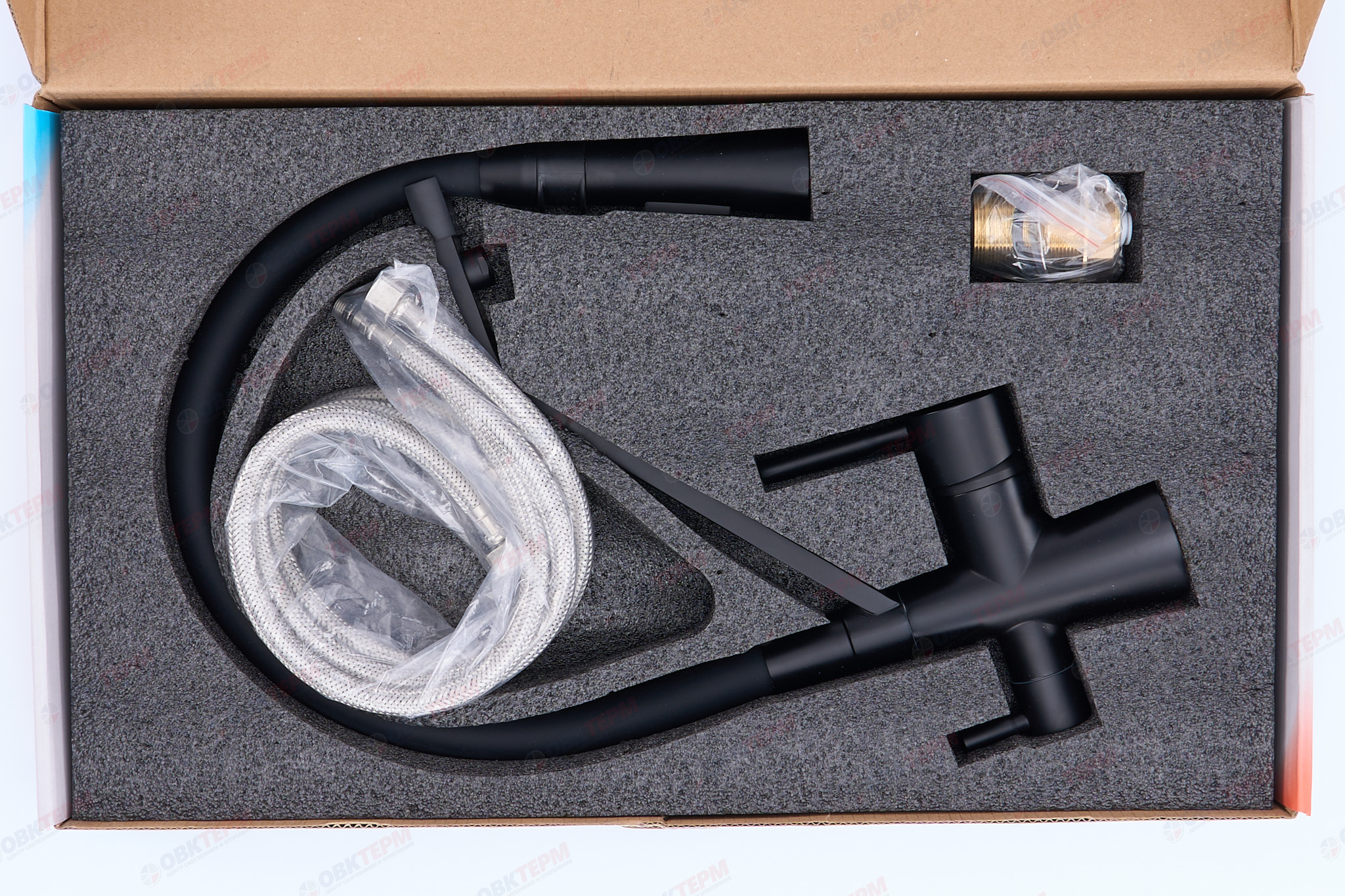 Смеситель д/кухни под ФИЛЬТР MIXXUS PREMIUM MAGNET 021 BLACK REFL.BLACK Ø35 (8 шт/ящ) - Изображение №5