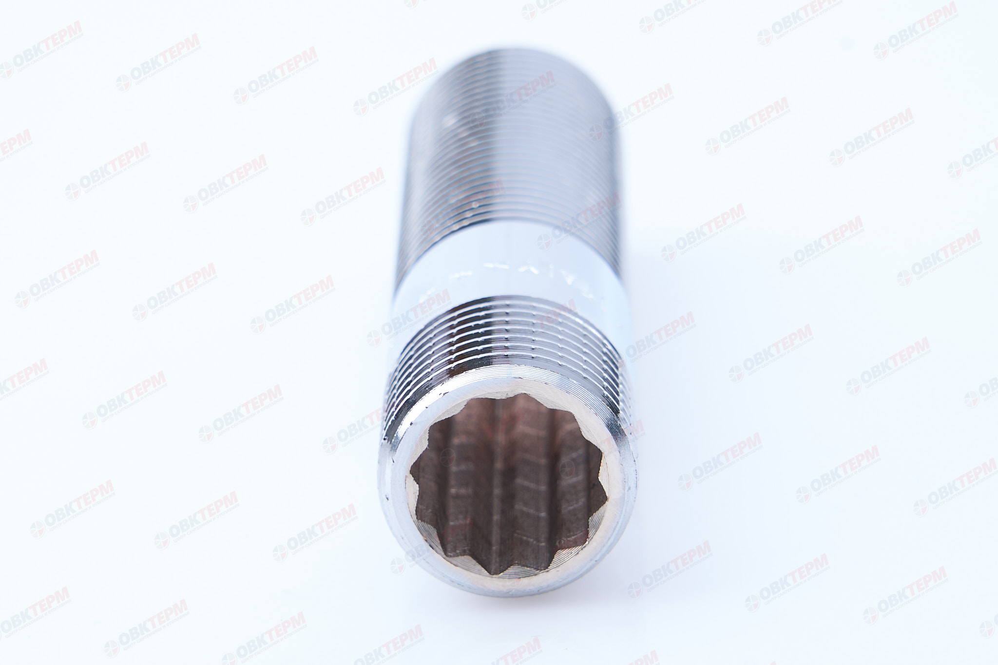 Сгон 1/2" ш/ш  80мм   Хром  TIM   (10шт/100ящ) - Изображение №4