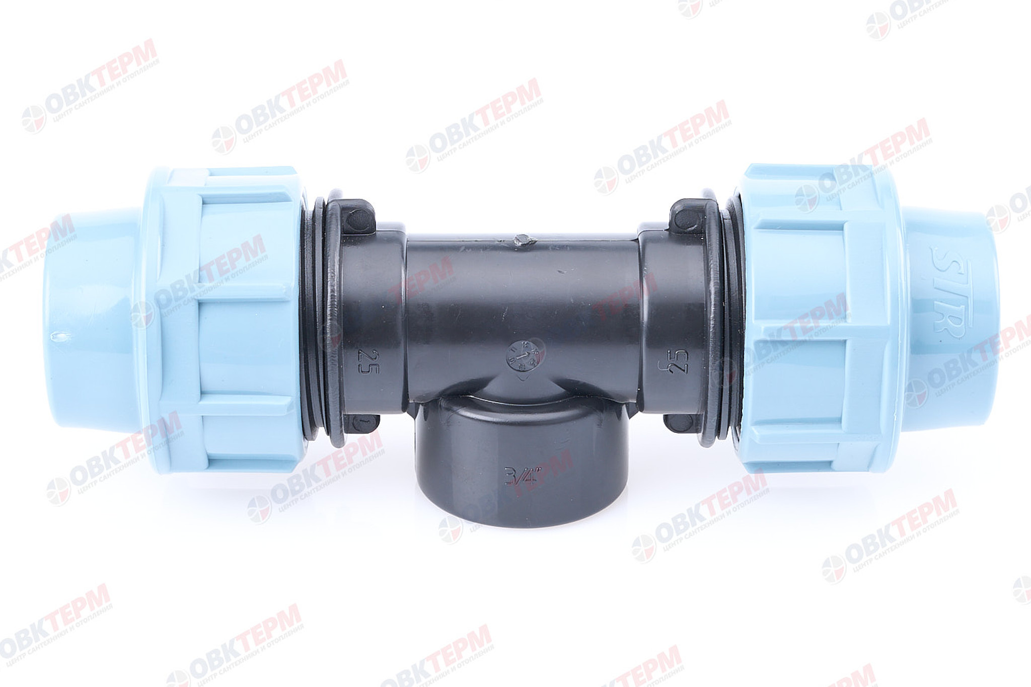 Тройник   25 *  3/4" в * 25   ПНД  ИТАЛ/STR  (120/10шт) - Изображение №3