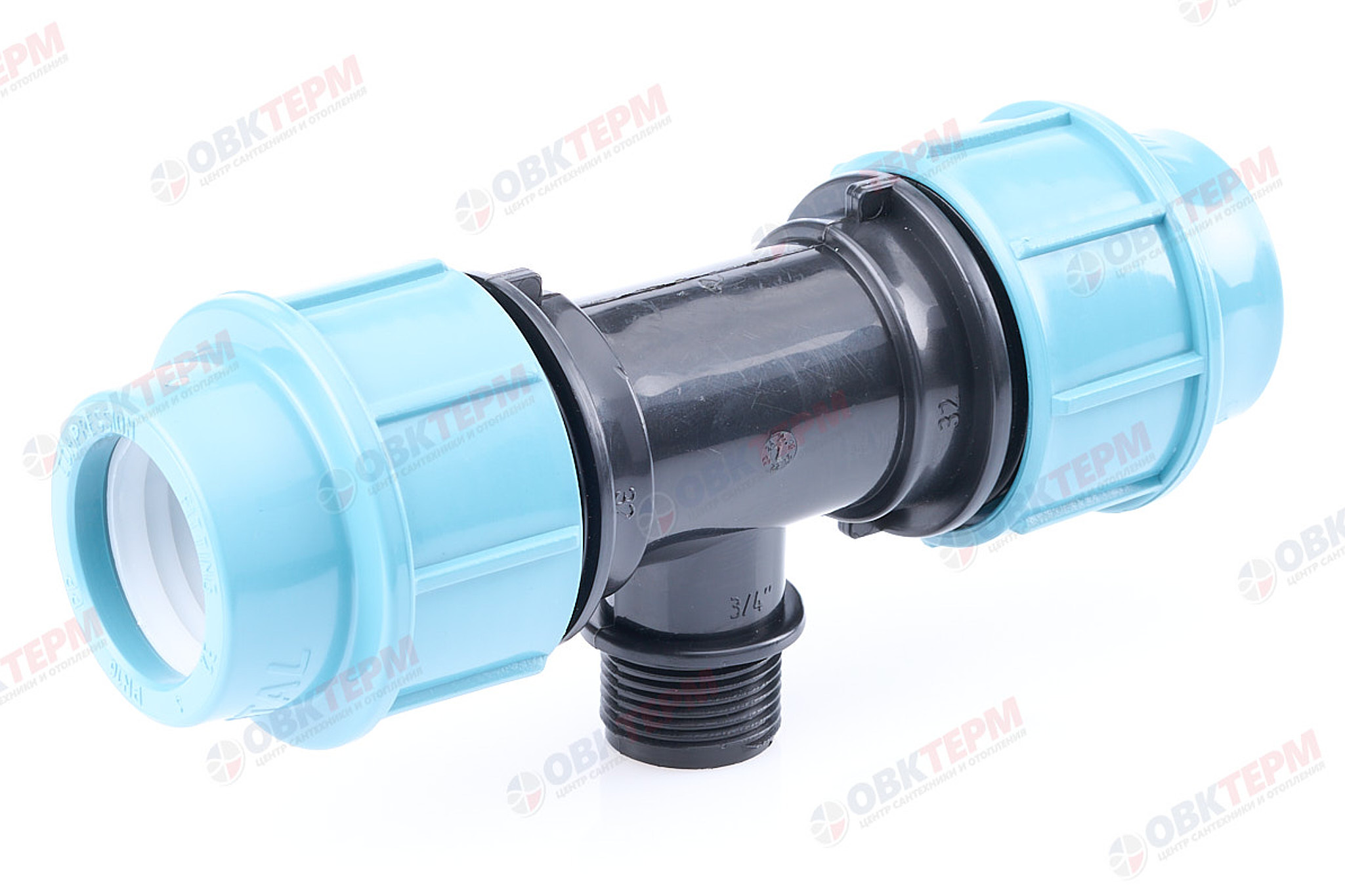 Тройник   32 *  3/4" н * 32    ПНД  ИТАЛ/STR    (90/6шт) - Изображение №1