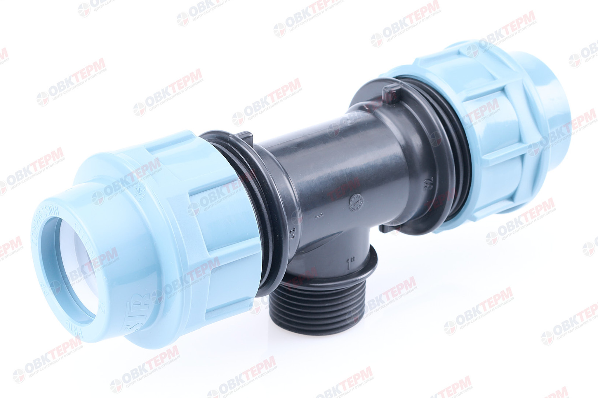 Тройник   32 * 1" н * 32         ПНД  ИТАЛ/STR    (84/6шт) - Изображение №1