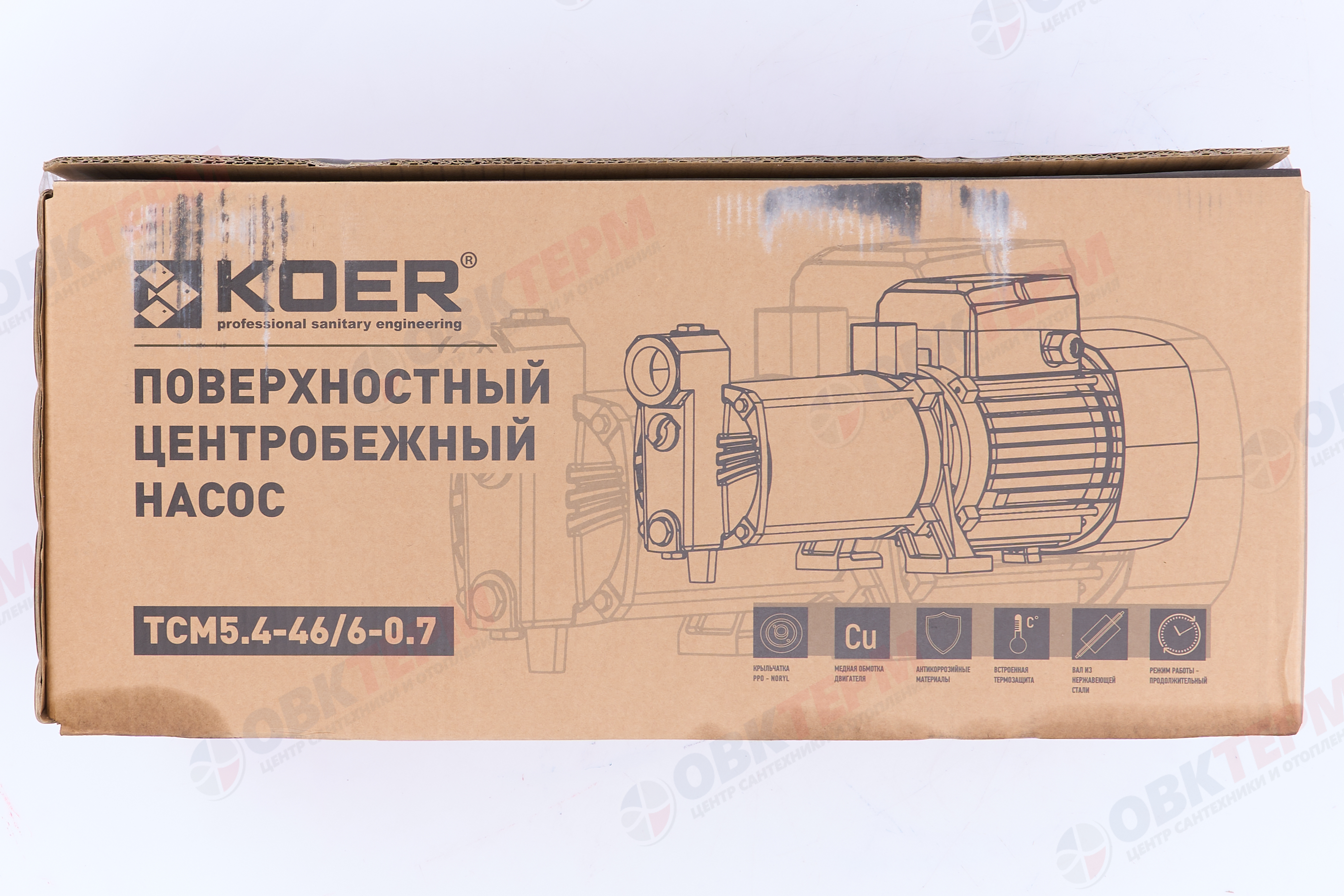 Насос многоступенчатый TCM5.4-46/6-0.7 KOER (0,7кВт/100л/мин/46м.) - миниатюра №7