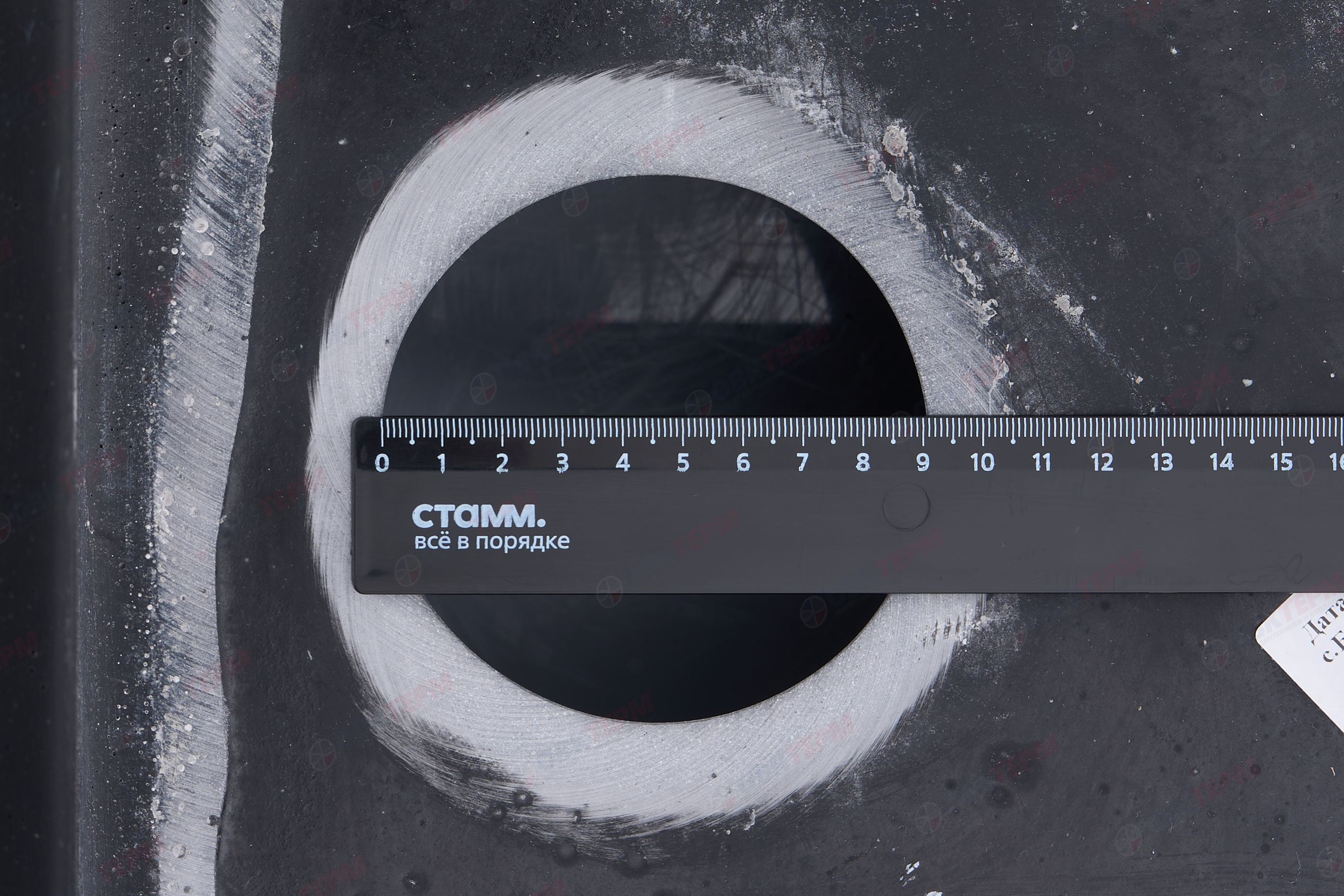 Мойка кухонная квадратная HORKE / Q-17 черный кварцистик 470*480мм - миниатюра №9