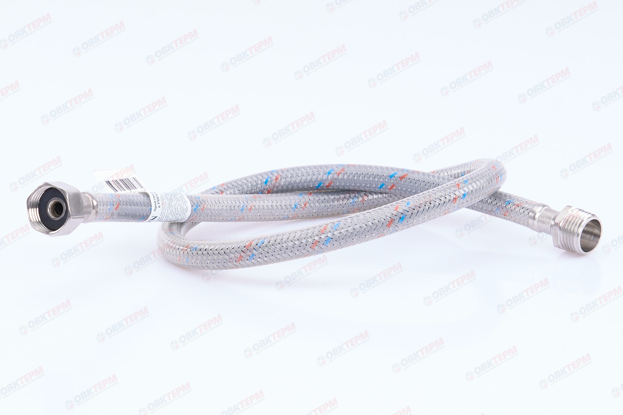 Шланг    1/2"х1/2" ВН, в силикон.обмотке    80 см  "OVERCON"   (100шт/ящ) - Изображение №2