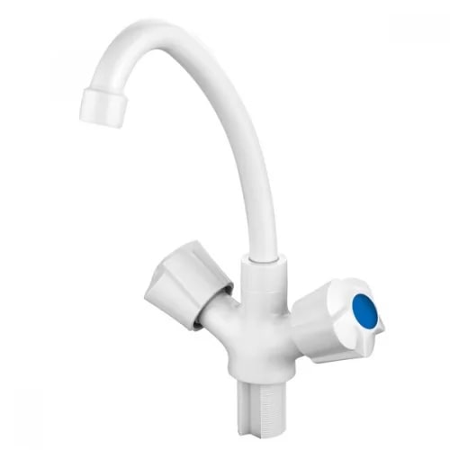 Смеситель д/кухни PLAMIX AMA-271 White, (без подводки) (20шт/ящ) - Изображение №1